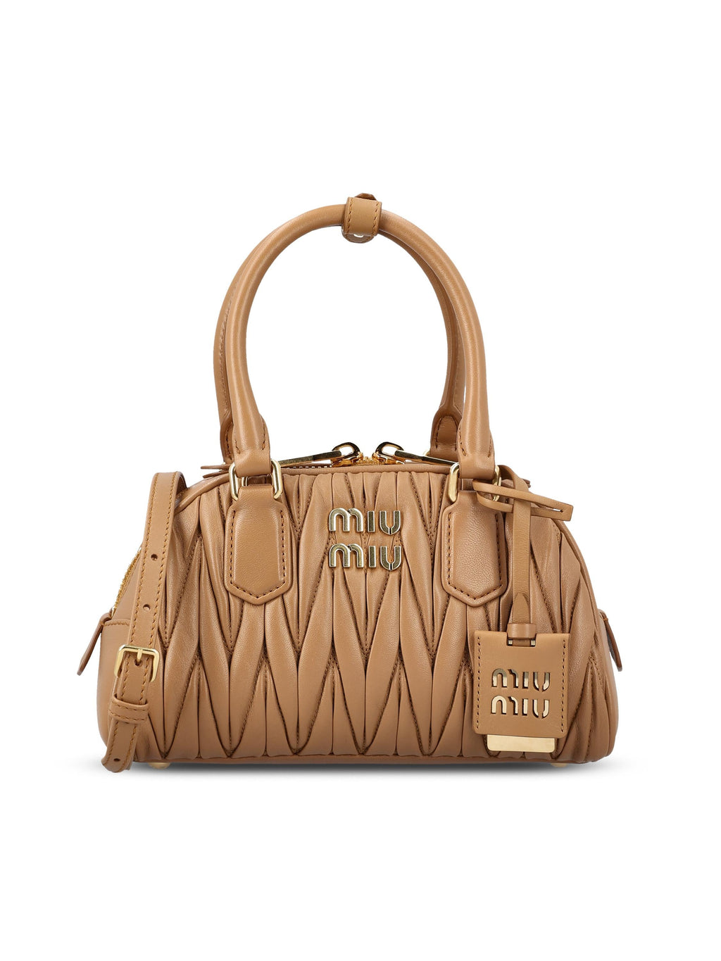 Arcadie Leather Bag Miu miu – Гарантія оригінальності – боковий вид