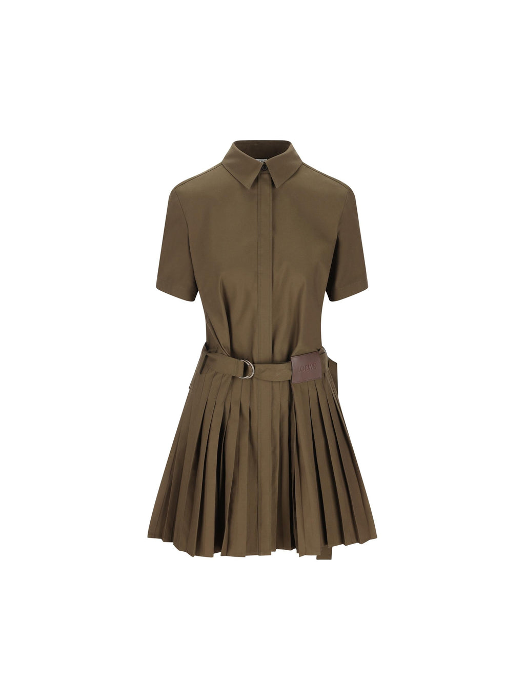 Pleated Cotton Dress Loewe – Гарантія оригінальності – боковий вид