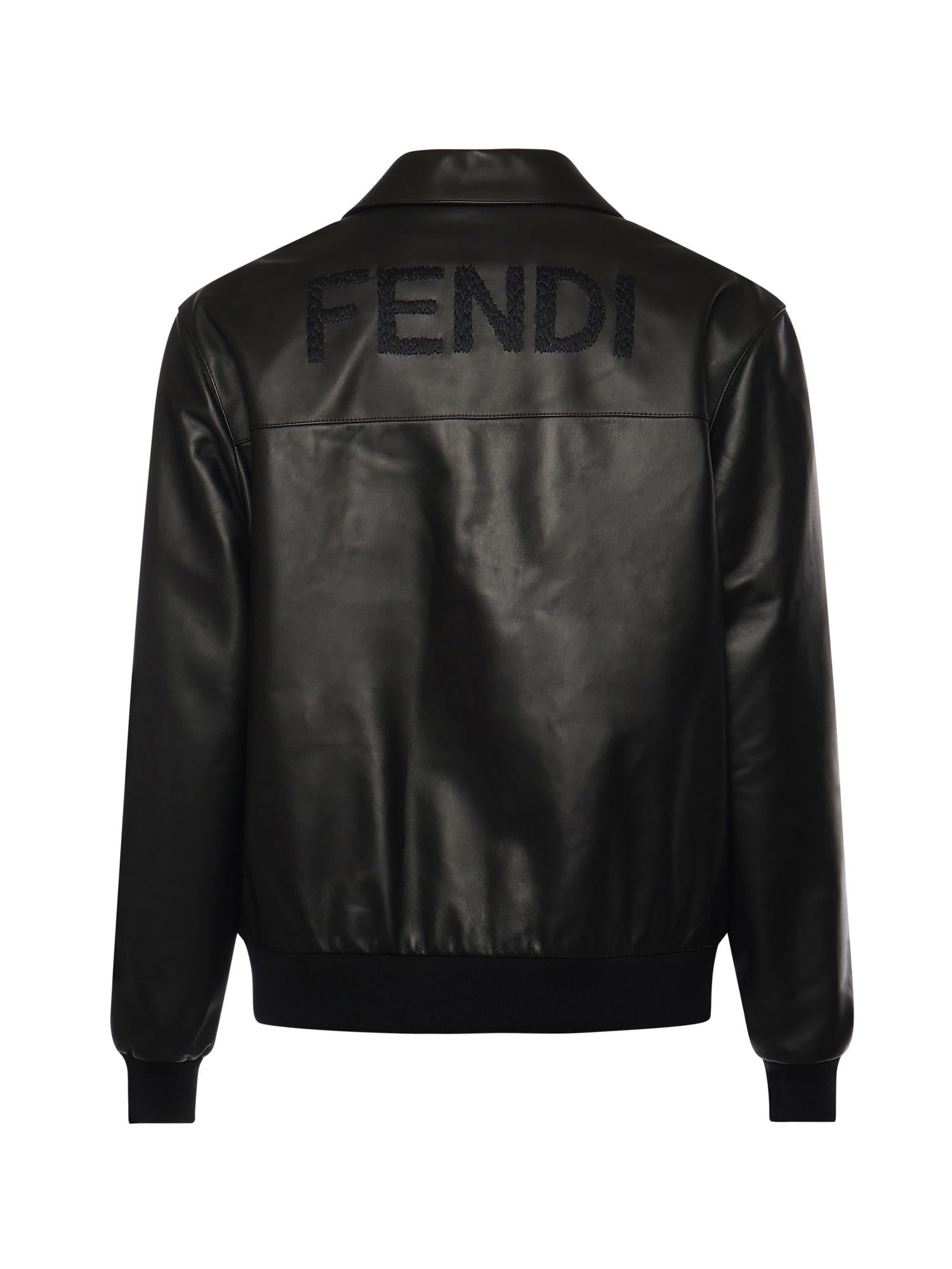 Blouson In Pelle Fendi – Гарантія оригінальності – детальний вид