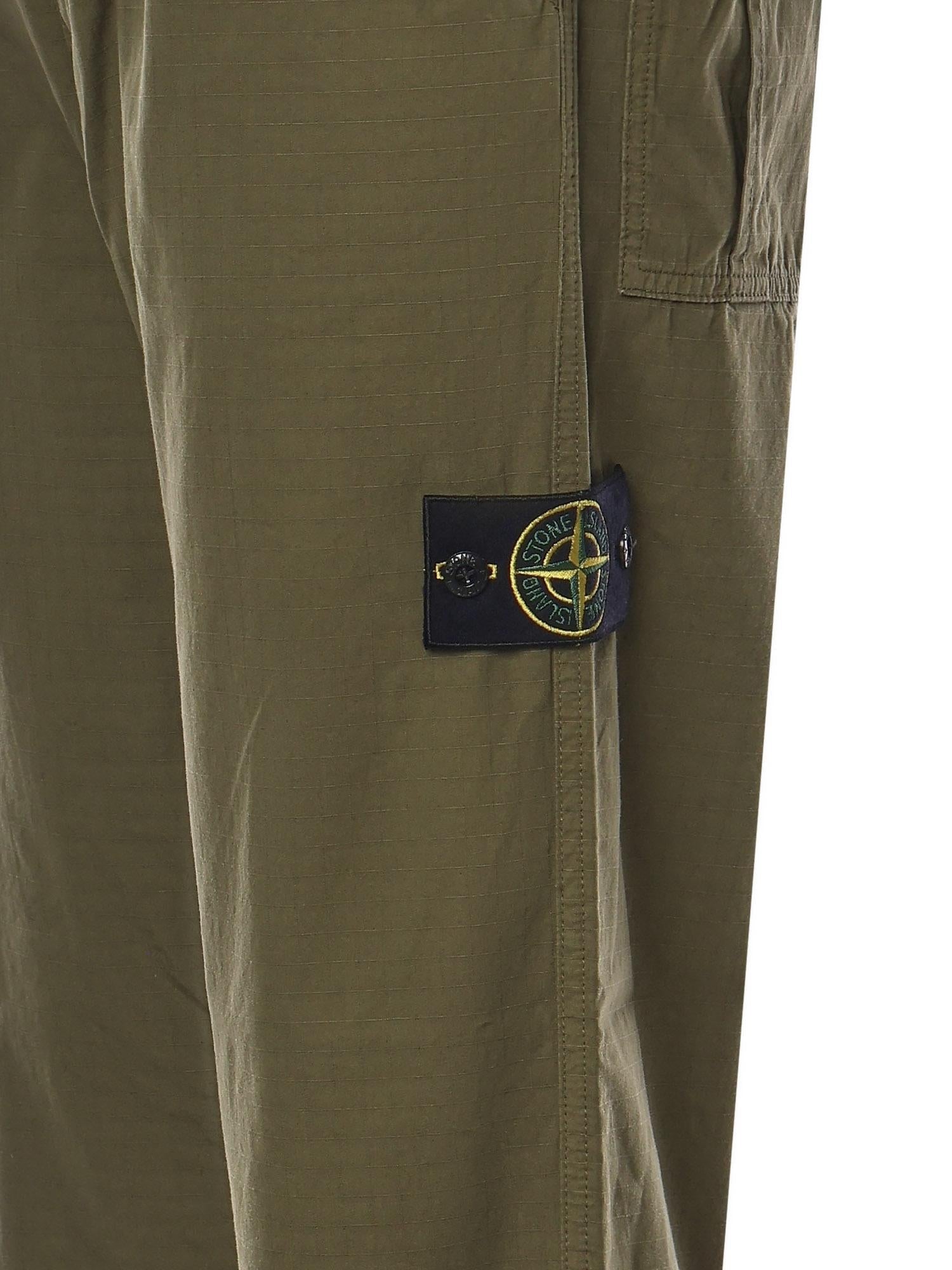 Pantalone Chino In Ripstop DI Cotone Stone island – Гарантія оригінальності – детальний вид