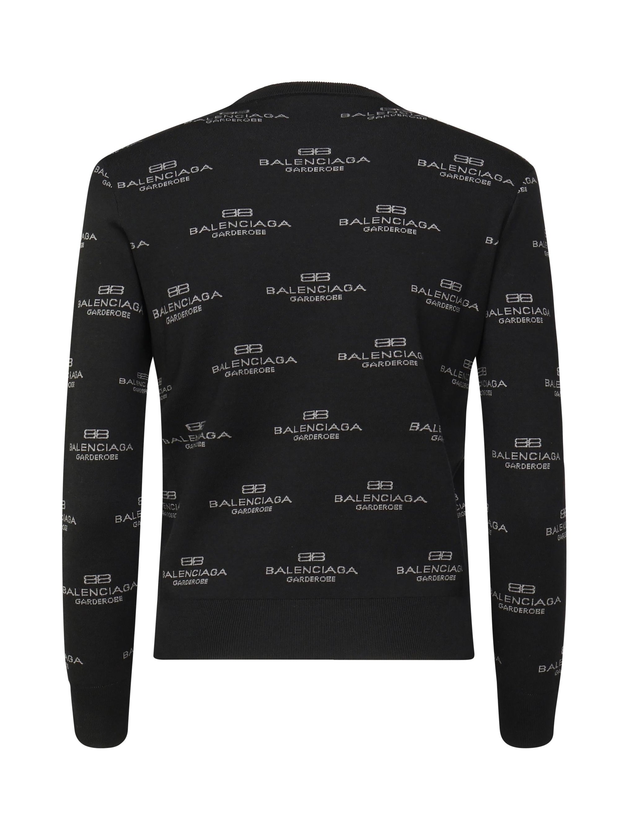 Maglione Con Logo All-Over Balenciaga – Гарантія оригінальності – детальний вид