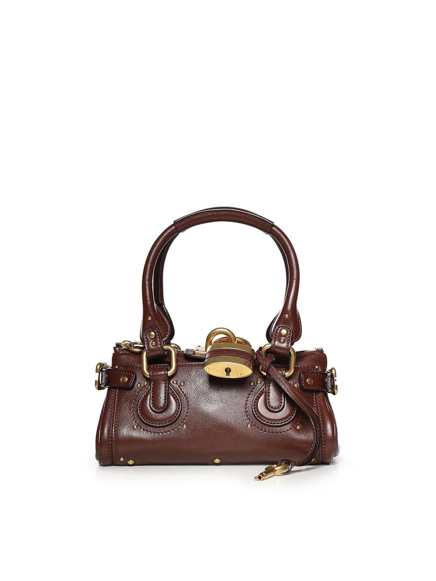 Borsa Paddington Piccola In Pelle Granata Chloe оригінал – Купити в Україні – боковий вид