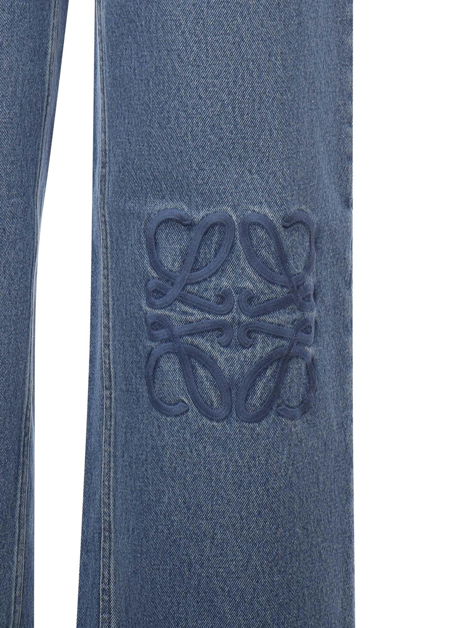 Оригінальна Jeans Baggy Anagram In Denim Loewe – вид ззаду