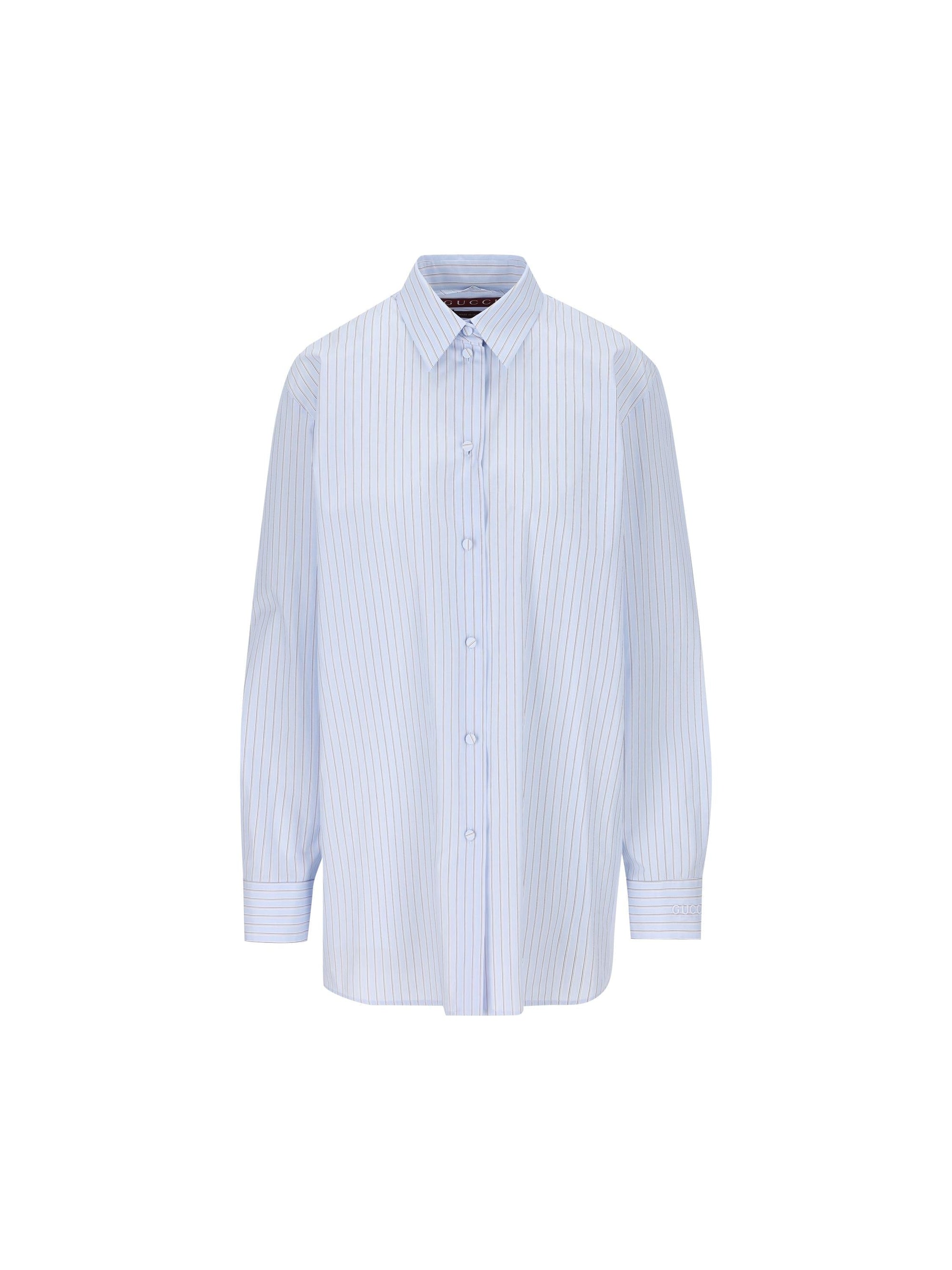 Striped Cotton Shirt Gucci оригінал – Купити в Україні – боковий вид