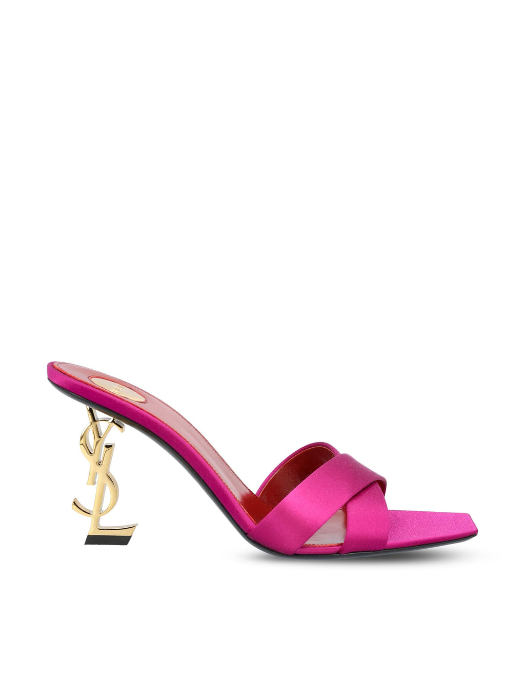 Оригінальна Opyum Mule In Crepe Satin Saint laurent – боковий вид