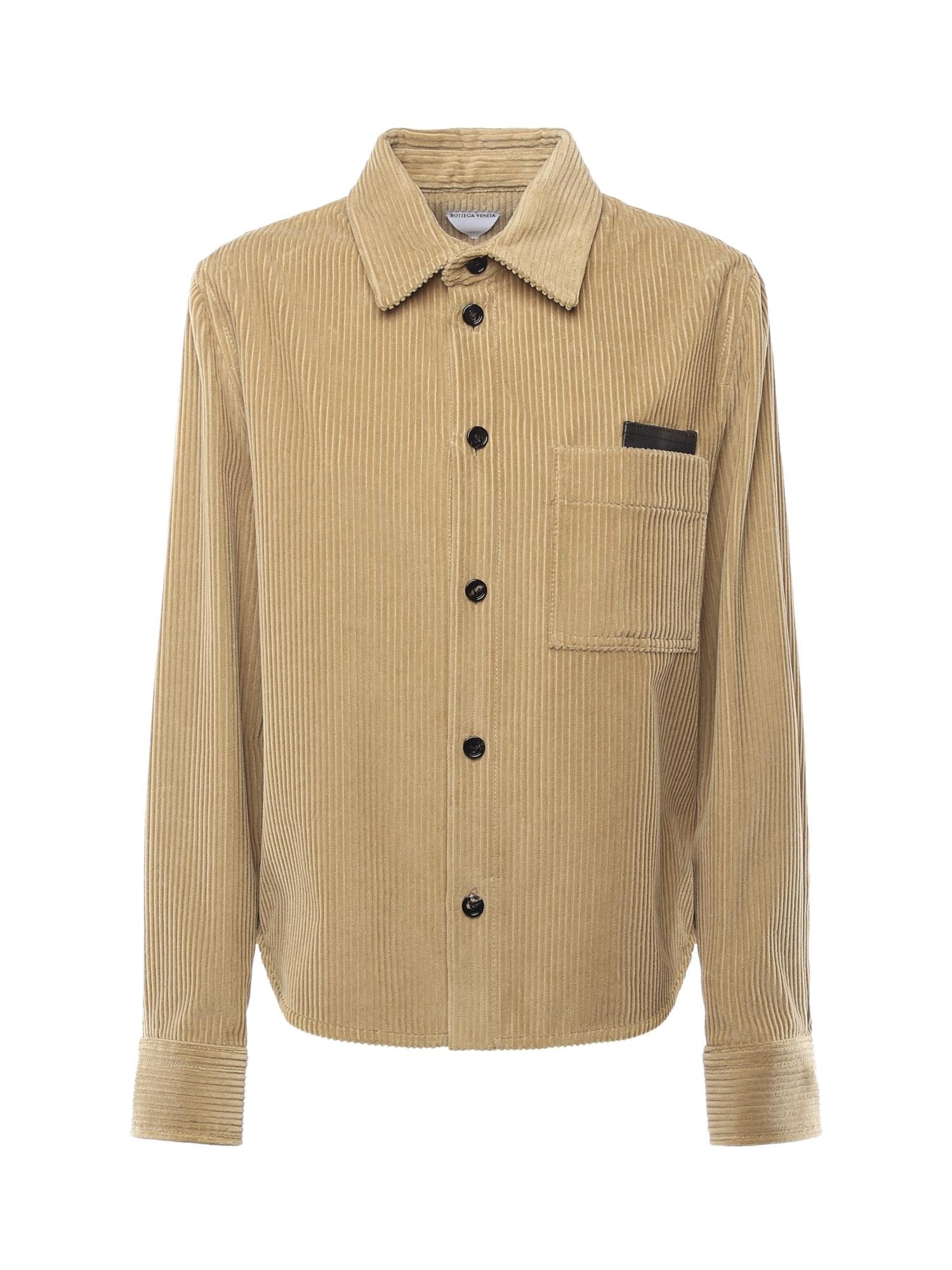 Camicia In Velluto A Coste Bottega veneta – Гарантія оригінальності – боковий вид