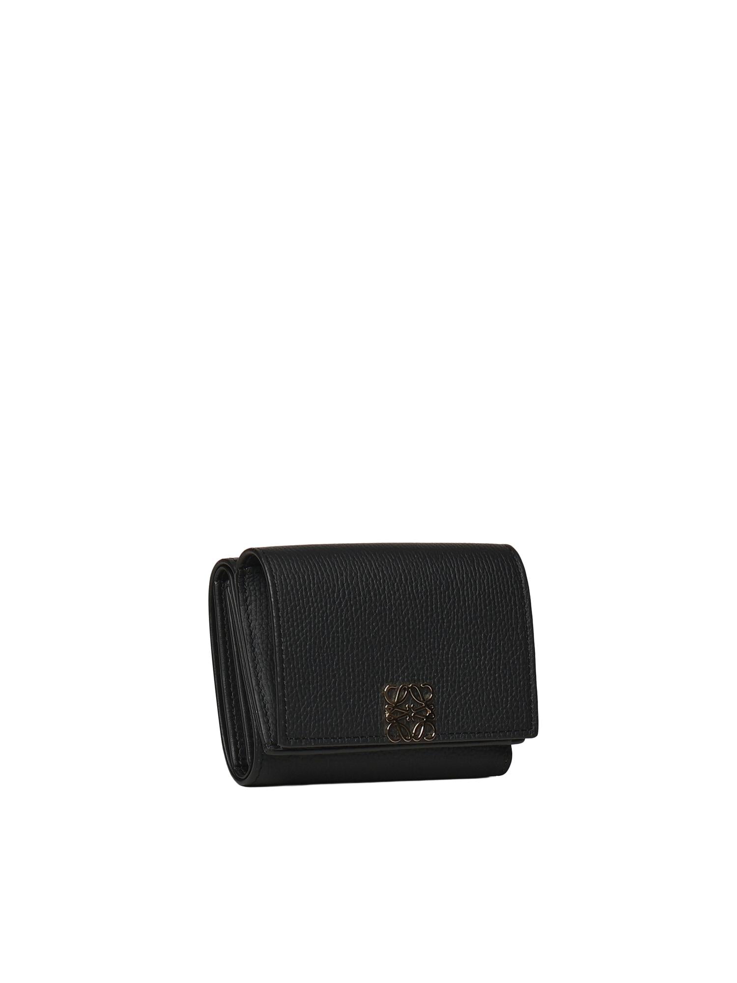 Portafoglio Trifold Anagram In Pelle DI Vitello Loewe – Гарантія оригінальності – вид ззаду