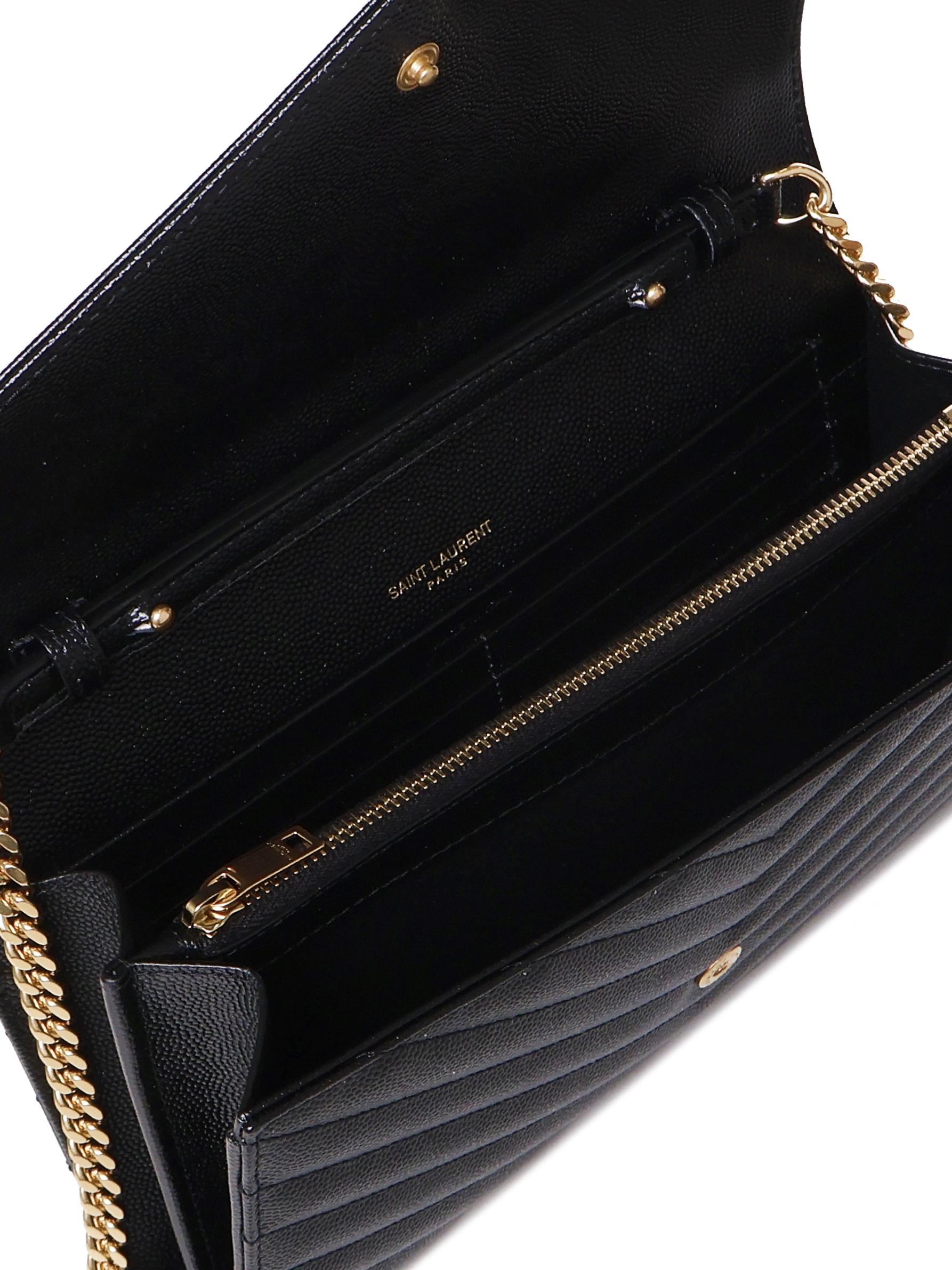 Оригінальна Pochette Con Catena Cassandre In Pelle Grain De Poudre Saint laurent – збільшений вид