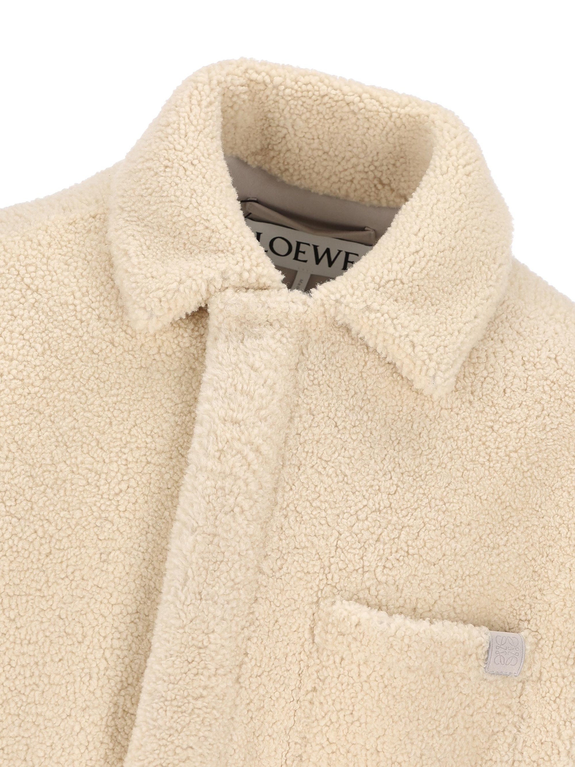Оригінальна Shearling Shirt Jacket Loewe – збільшений вид