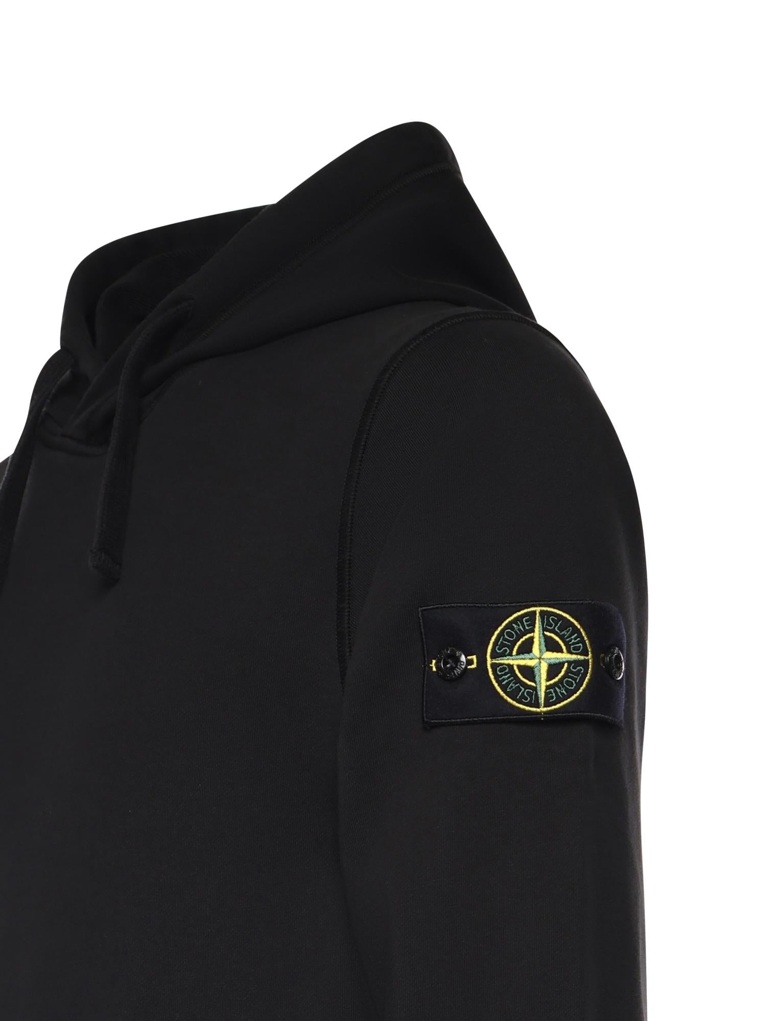 Felpa Con Logo In Cotone Stone island – Гарантія оригінальності – вид ззаду