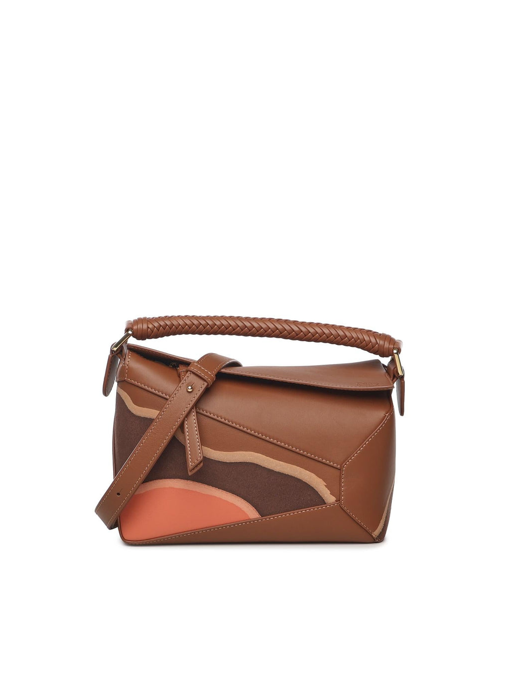 Borsa Puzzle Edge Landscape Piccola Loewe – Гарантія оригінальності – боковий вид