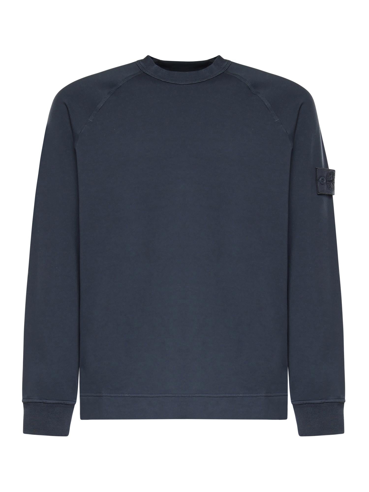 Felpa In Cotone Stretch Con Logo Stone island – Гарантія оригінальності – боковий вид