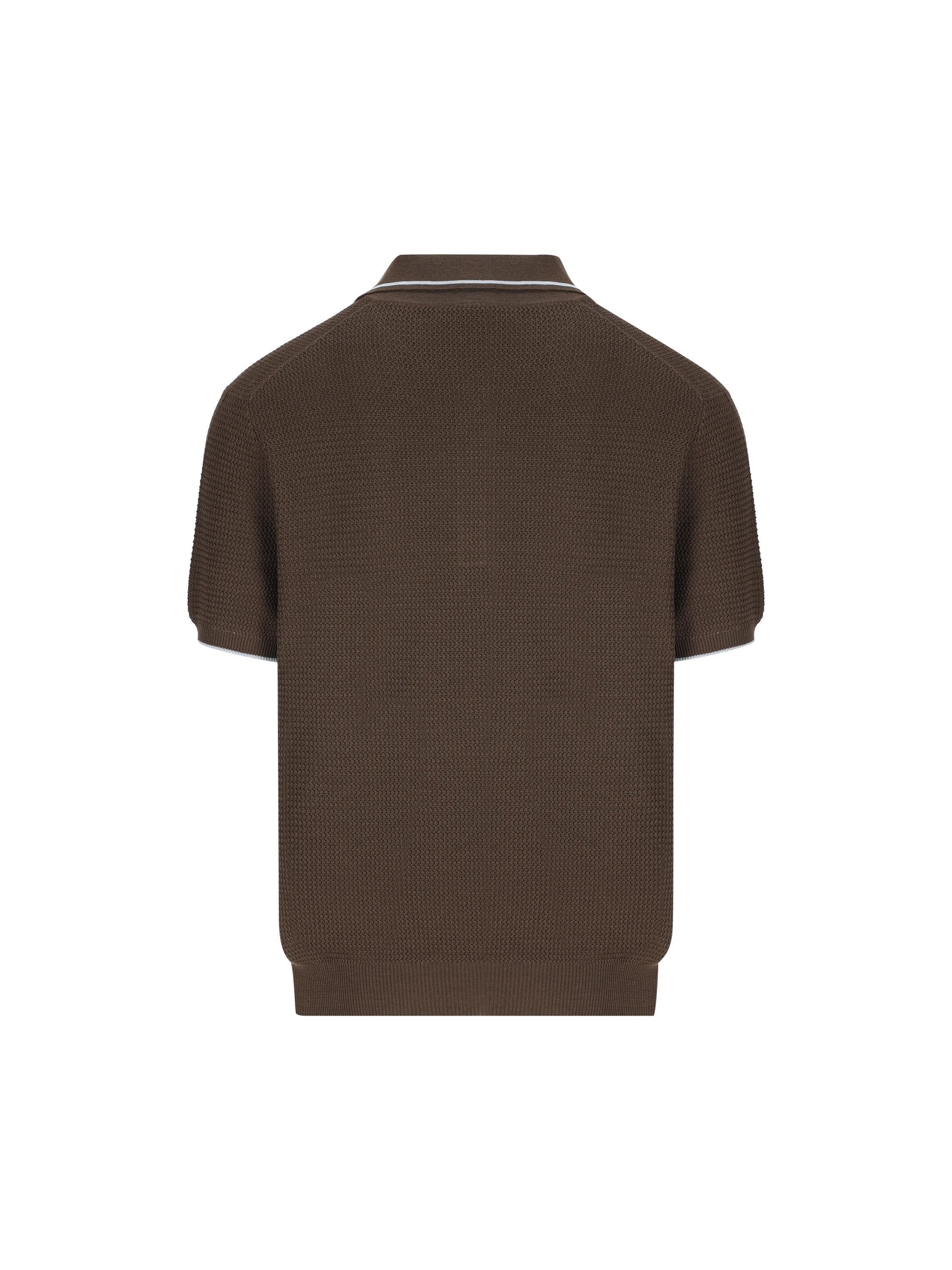Polo In Silk And Cotton Prada – Гарантія оригінальності – вид ззаду