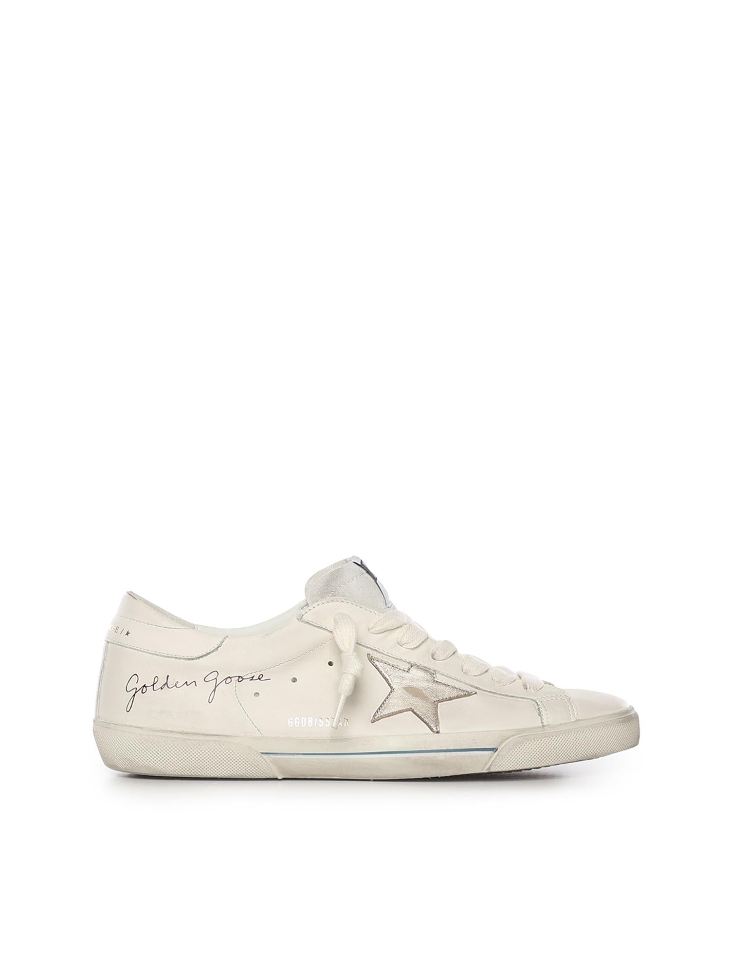 Sneakers Super-Star In Pelle Golden goose – Гарантія оригінальності – боковий вид