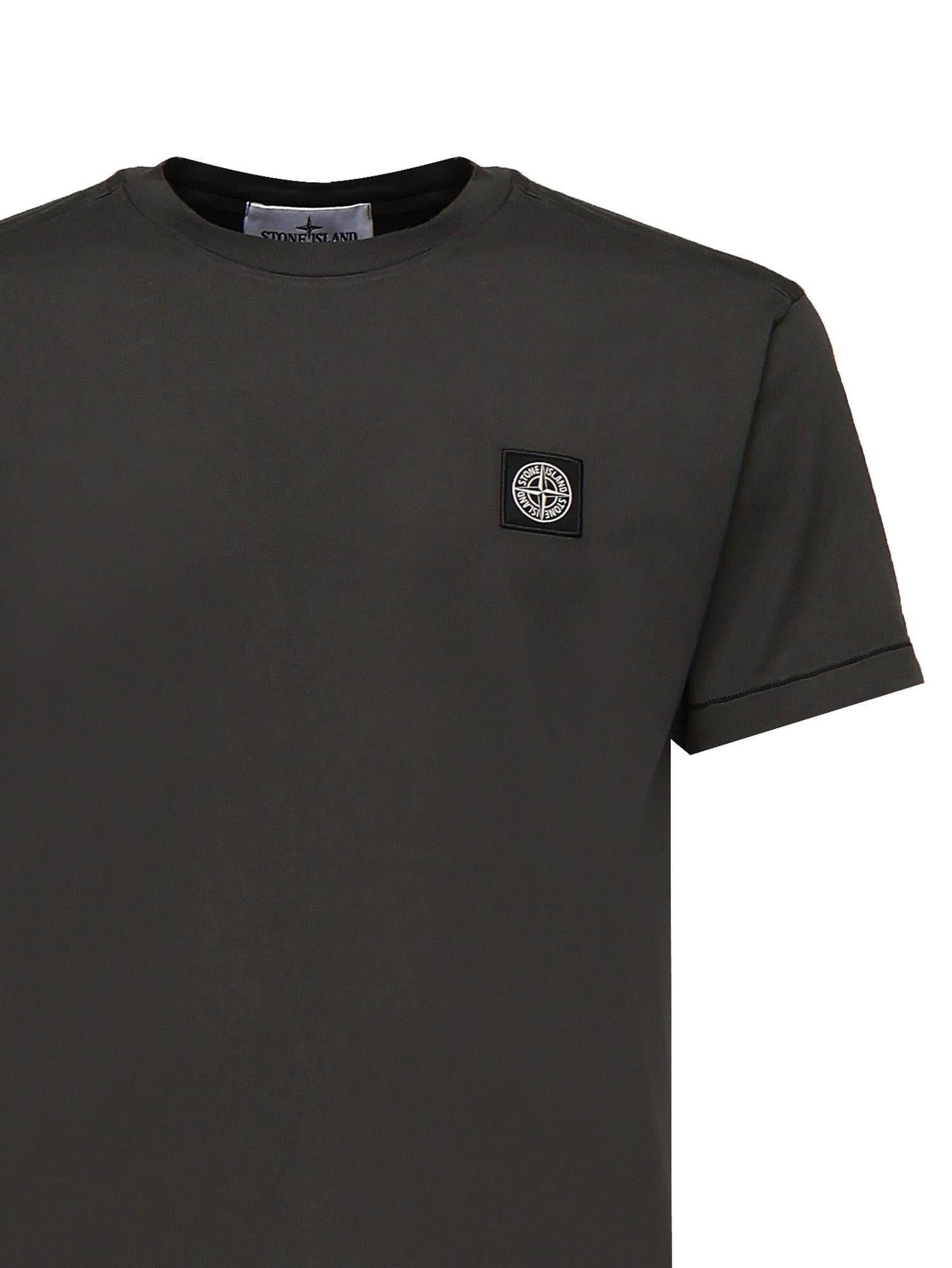 Оригінальна T-Shirt Con Logo Stone island – вид ззаду