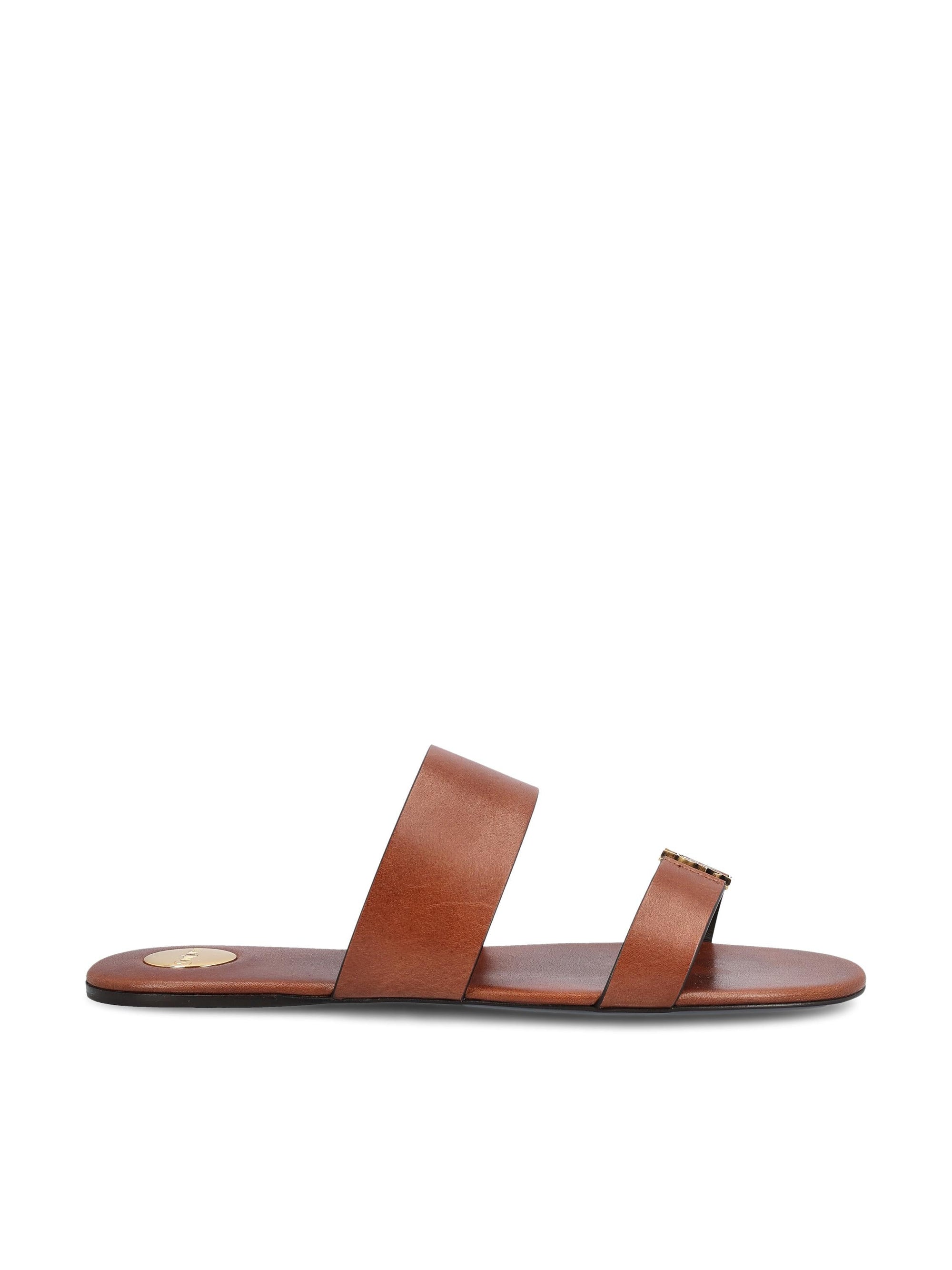 Leather Calfskin Sandals Saint laurent оригінал – Купити в Україні – боковий вид