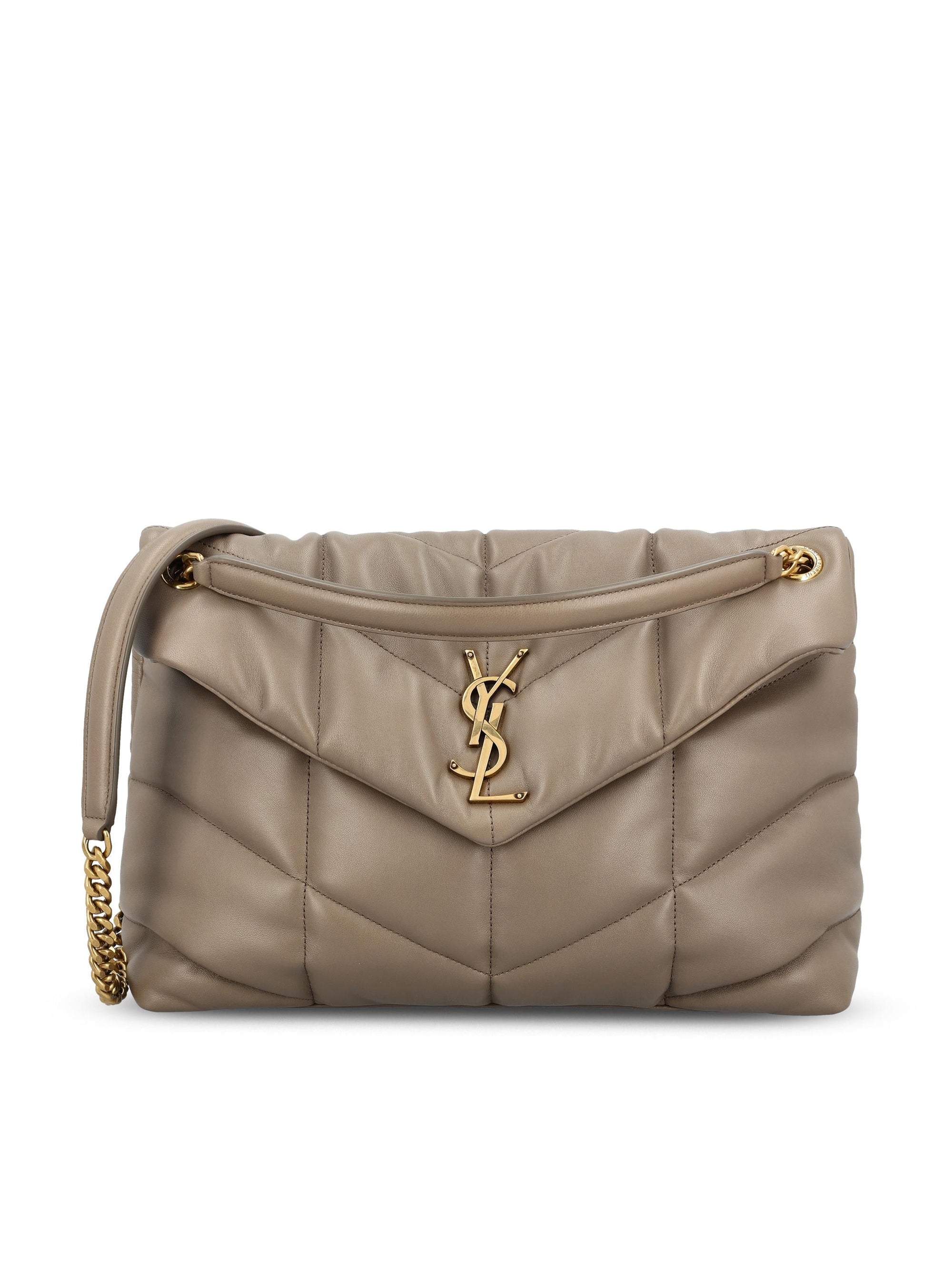 Medium Leather Puffer Bag Saint laurent оригінал – Купити в Україні – боковий вид