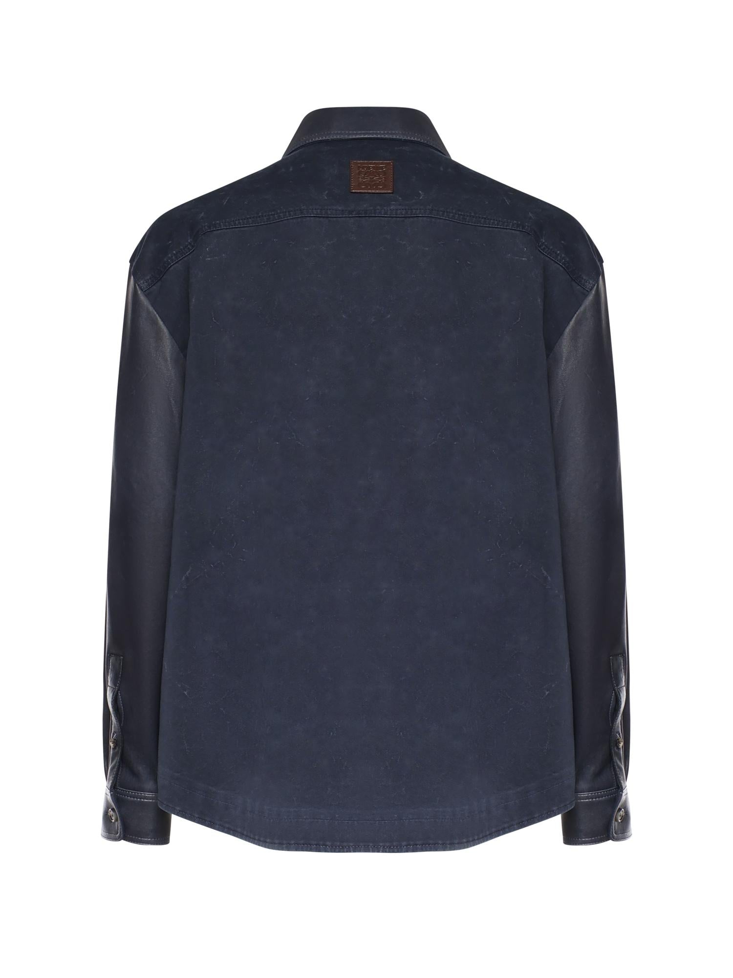 Overshirt In Nappa DI Agnello E Cotone Loewe – Гарантія оригінальності – детальний вид