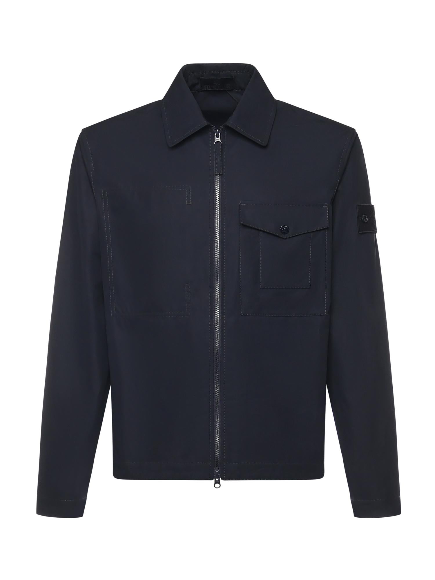 Overshirt In Cotone Stone island оригінал – Купити в Україні – боковий вид