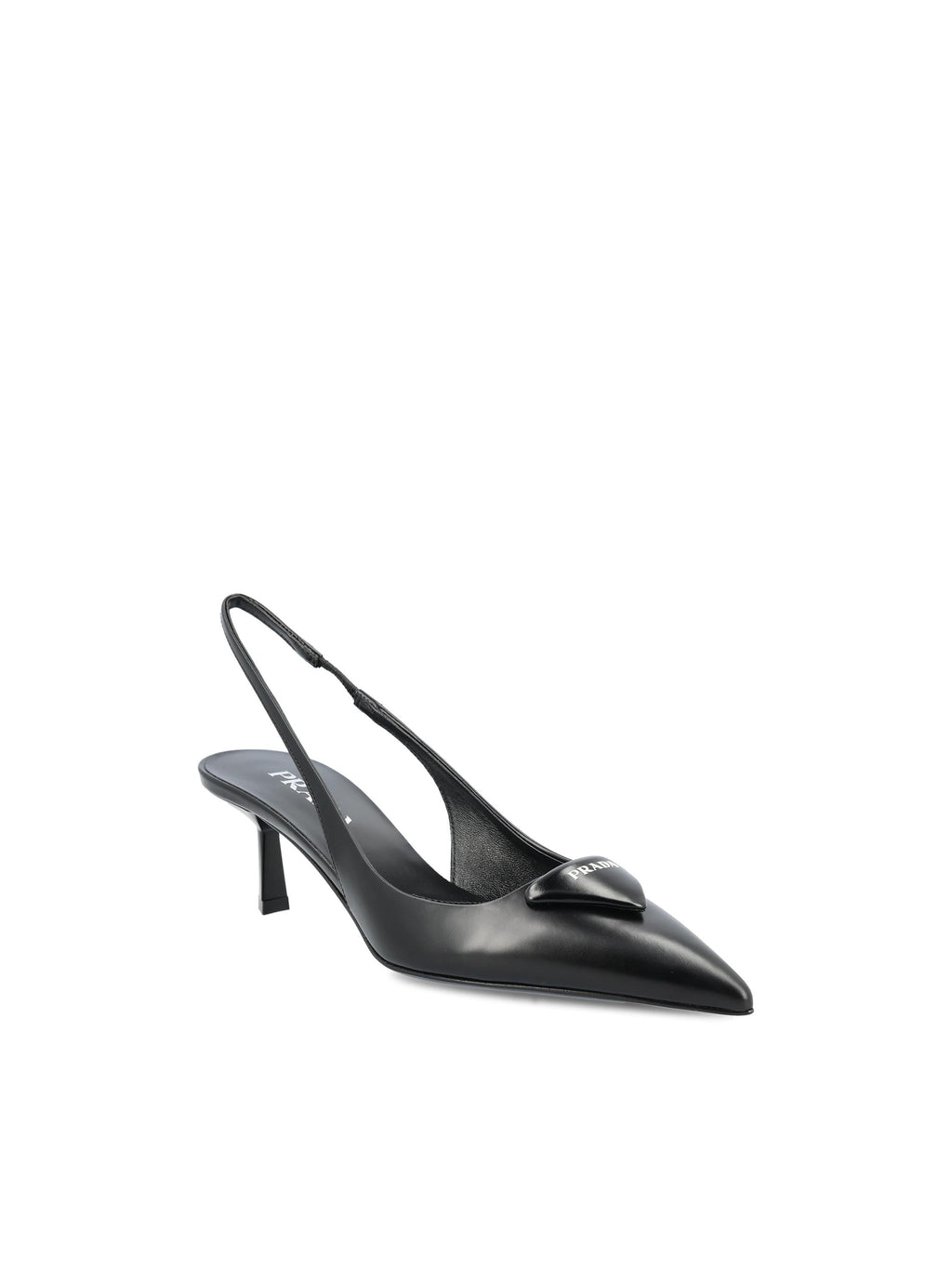 Оригінальна Slingback Pumps Crafted In Leather Prada – вид ззаду