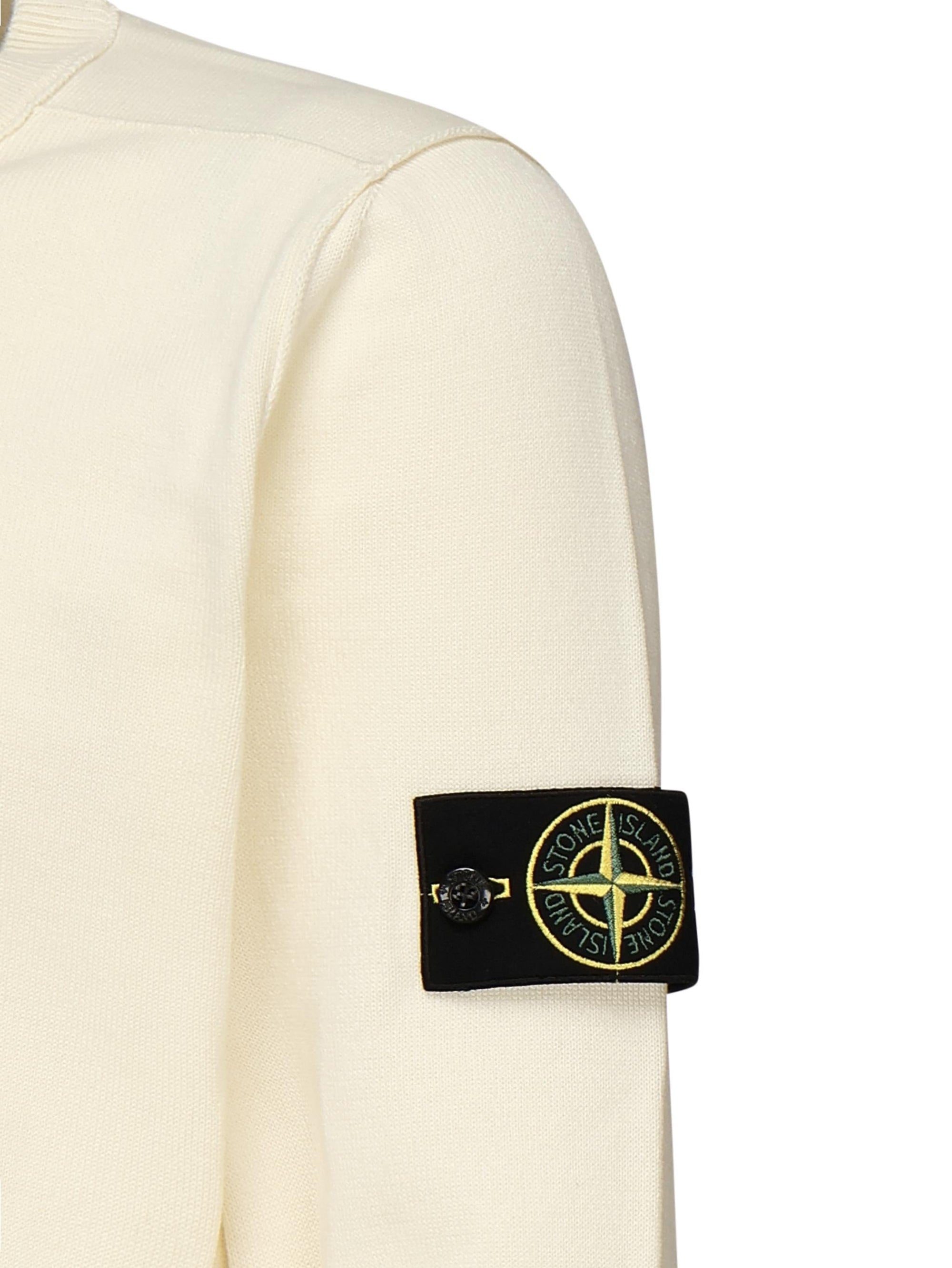 Maglione Girocollo Con Cuciture Overlock E Costine Stone island оригінал – Купити в Україні – вид ззаду