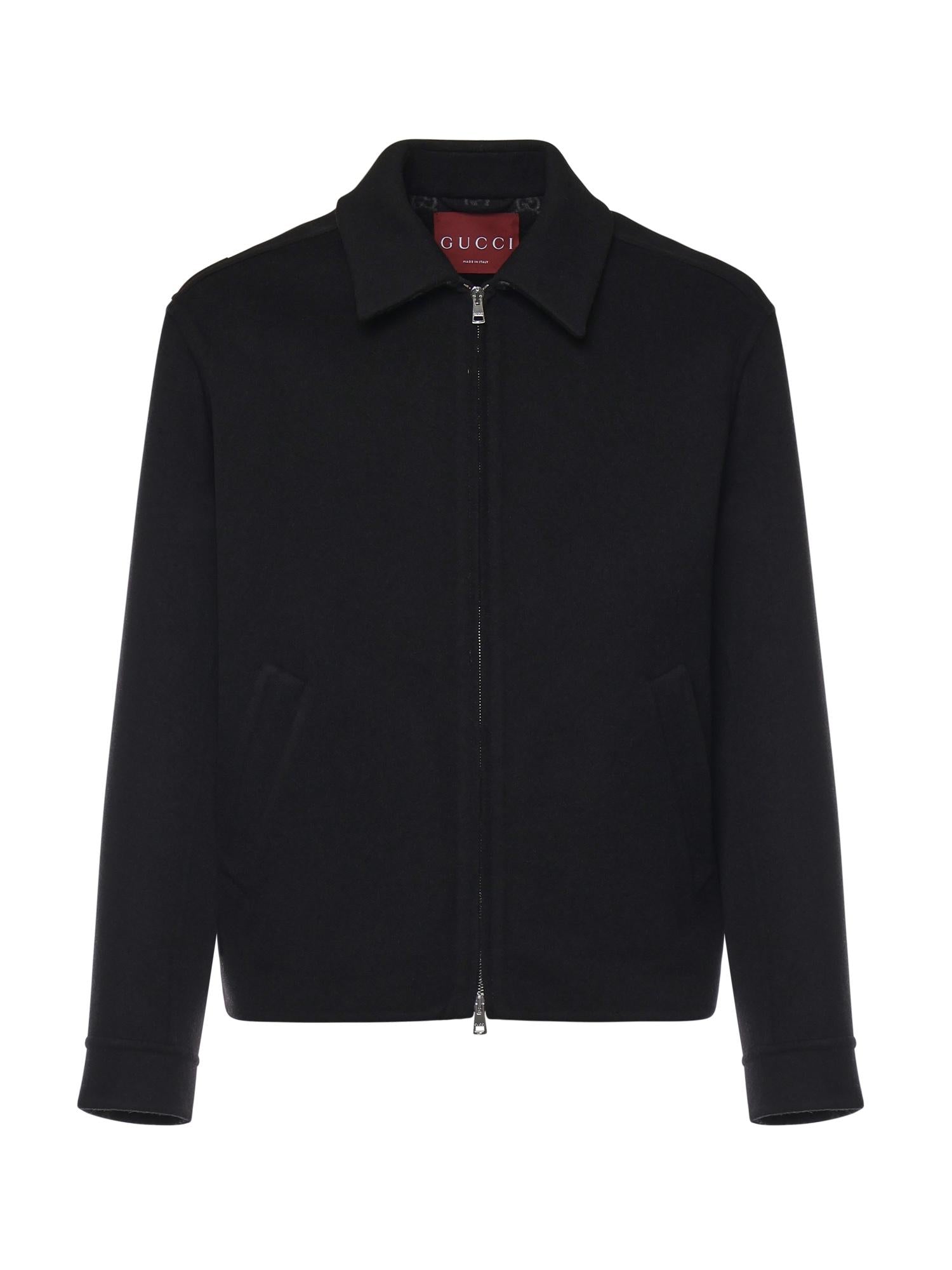 Оригінальна Giacca In Lana Double Con Zip Gucci – боковий вид