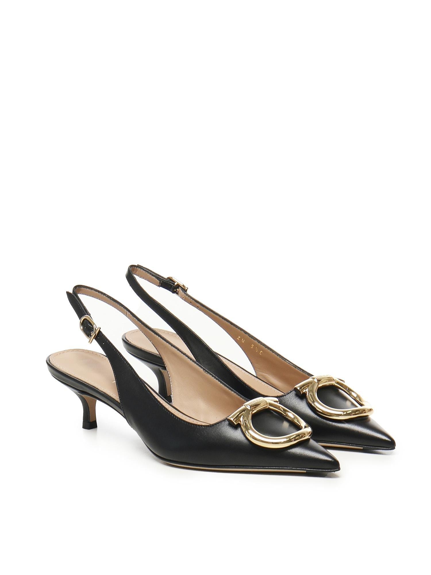 Slingback Maxi Gancini Salvatore ferragamo оригінал – Купити в Україні – вид ззаду