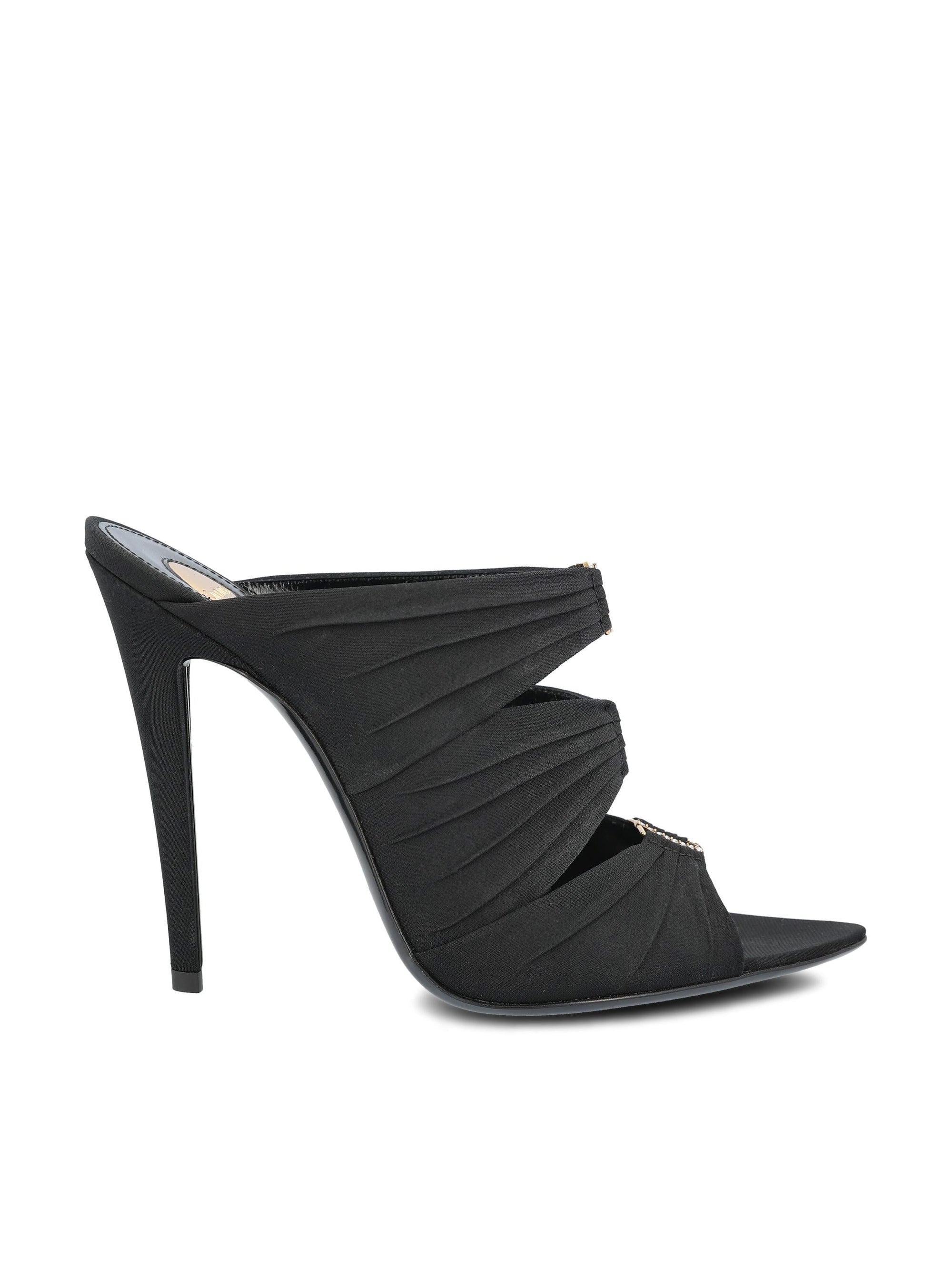 Оригінальна Emilie Satin Crepe Mule Saint laurent – боковий вид