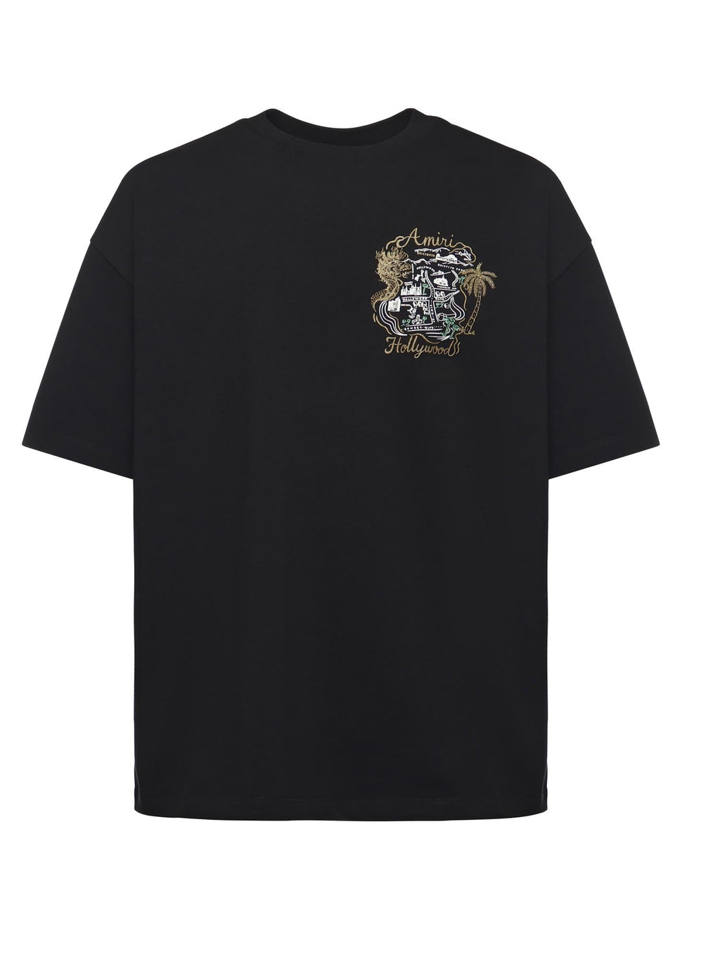 Оригінальна T-Shirt Oversize Hollywood In Cotone Amiri – боковий вид