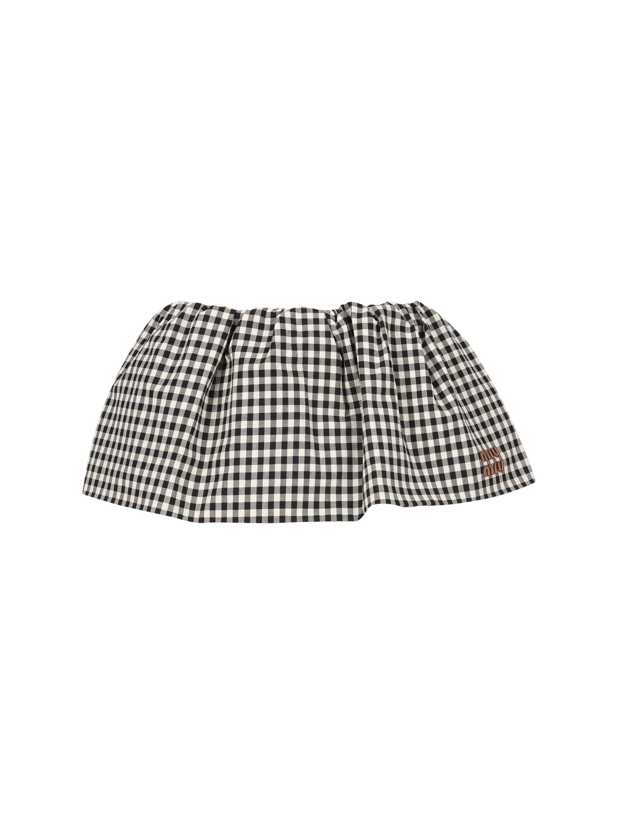 Оригінальна Mini Skirt In Poplin Miu miu – боковий вид