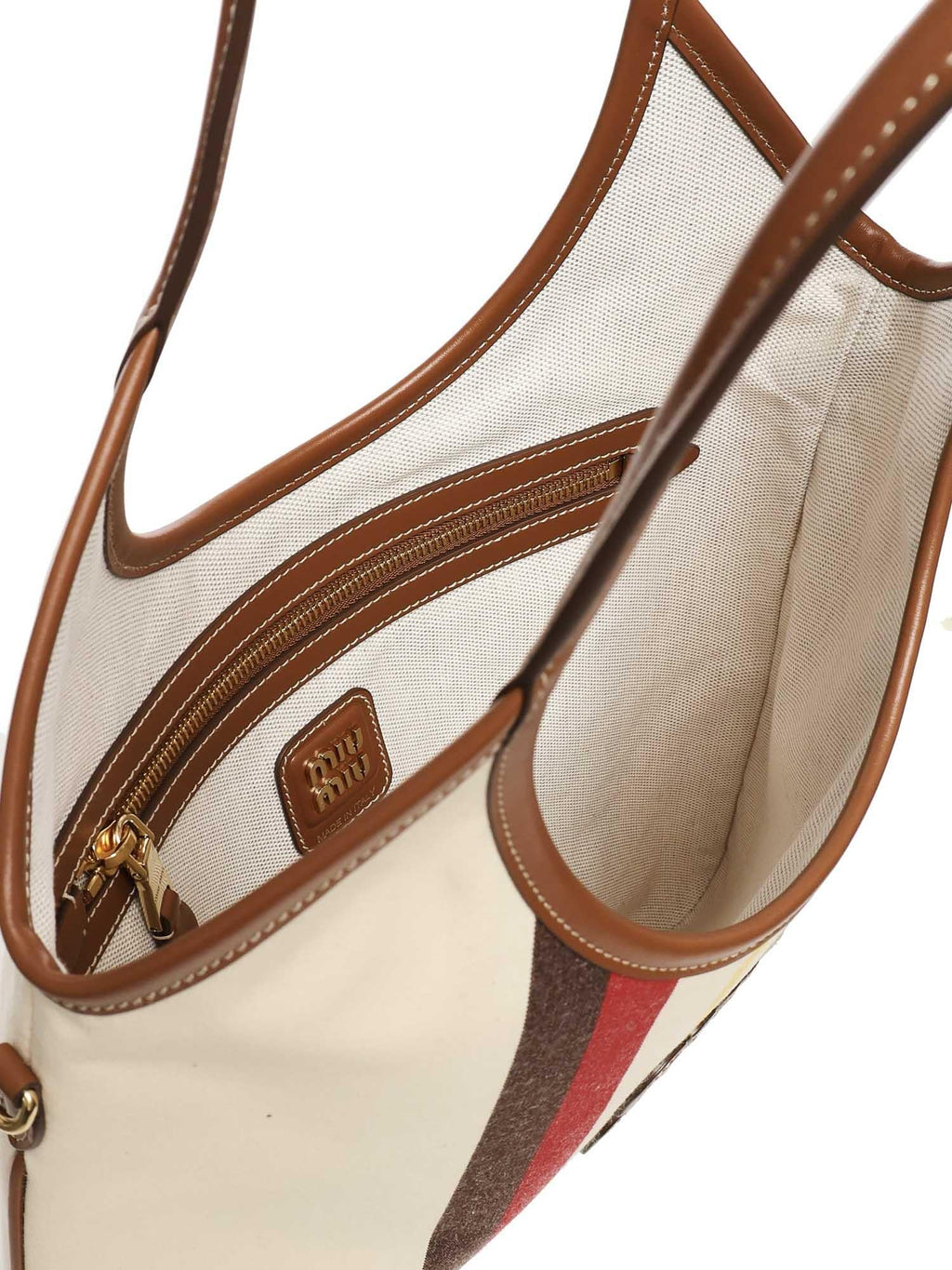 Borsa Ivy In Canvas E Pelle Miu miu – Гарантія оригінальності – збільшений вид