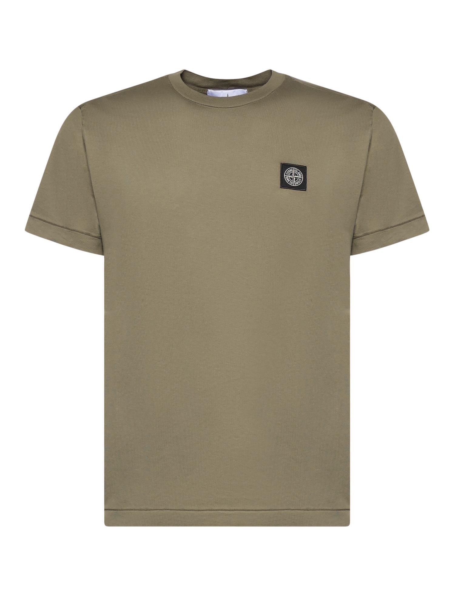 Оригінальна T-Shirt Con Patch Compass In Jersey DI Cotone Stone island – боковий вид