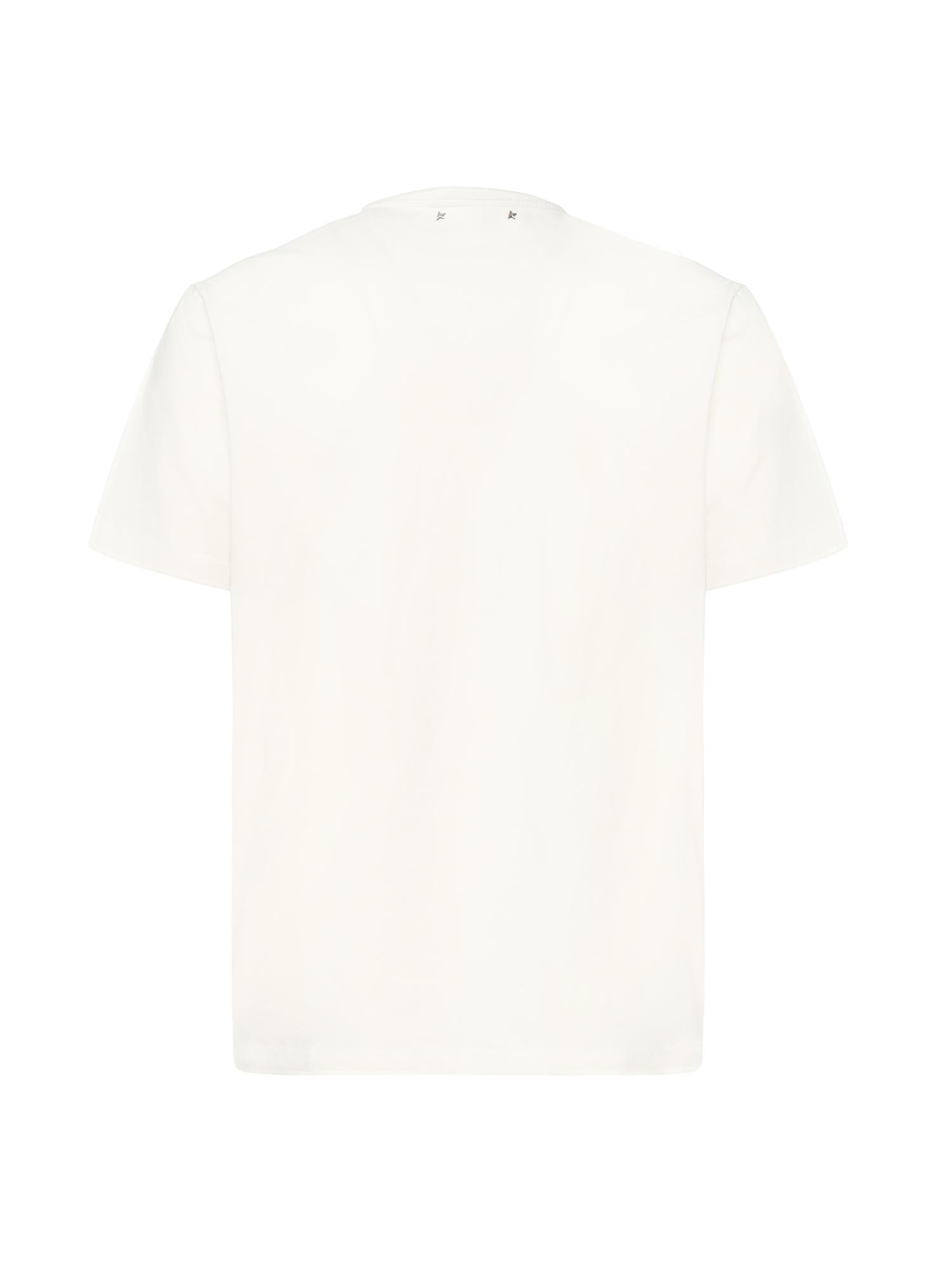 T-Shirt In Cotone Con Stampa Golden goose – Гарантія оригінальності – детальний вид