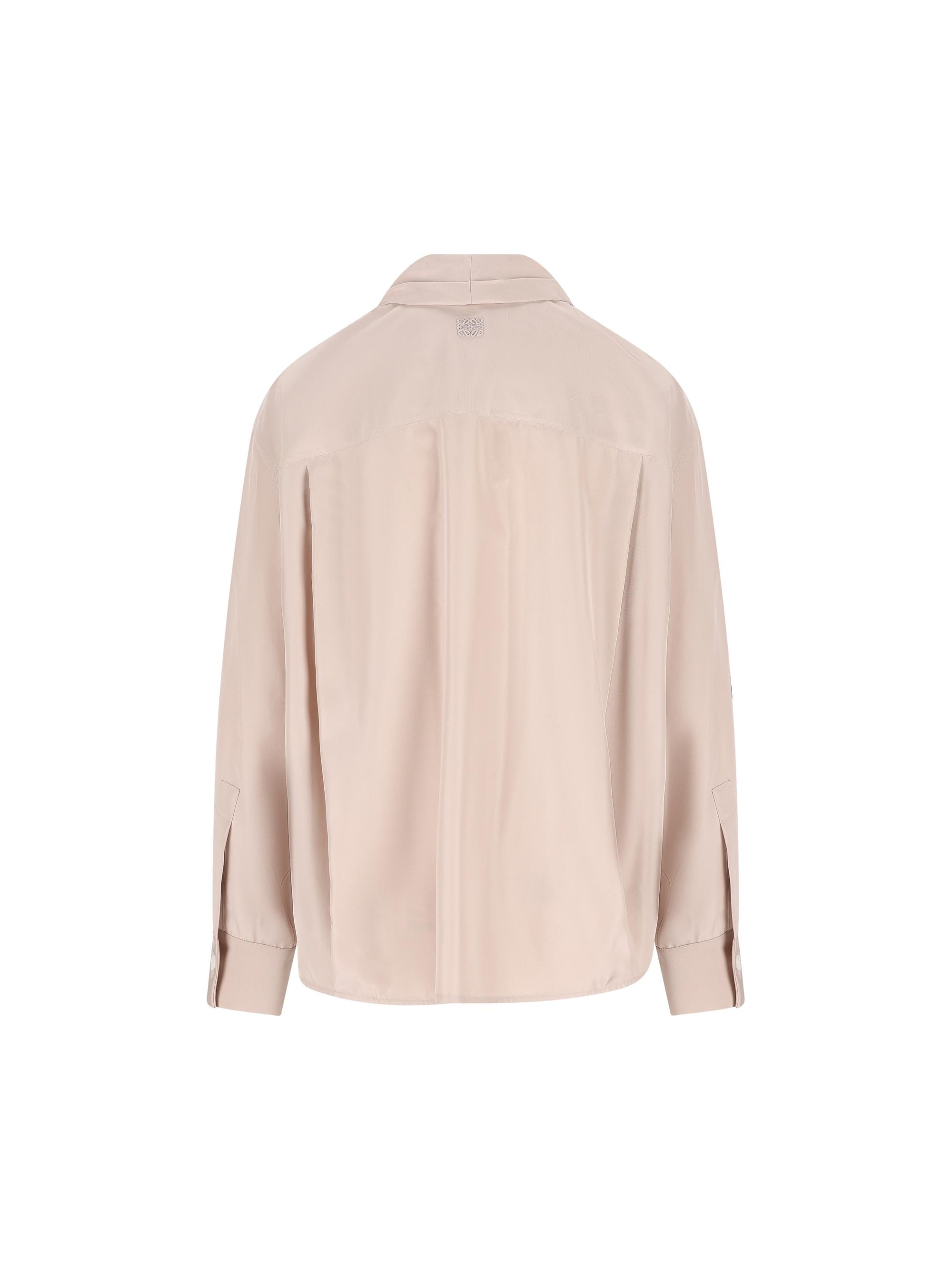 Draped Silk Shirt Loewe оригінал – Купити в Україні – вид ззаду