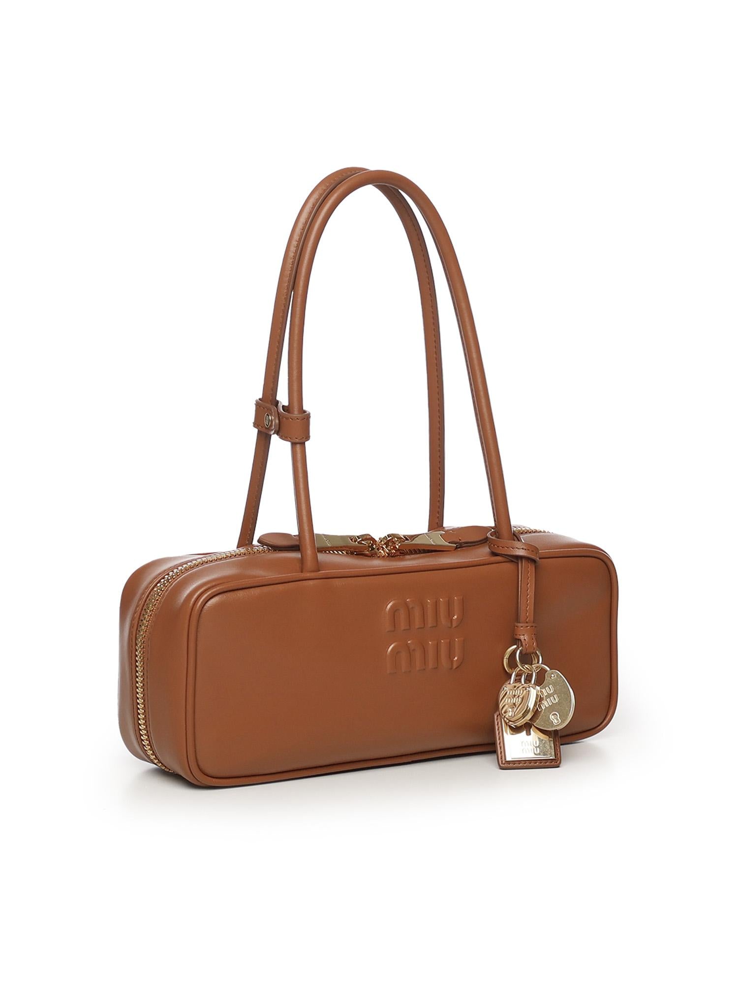 Mini Bag Beau In Pelle Miu miu – Гарантія оригінальності – вид ззаду