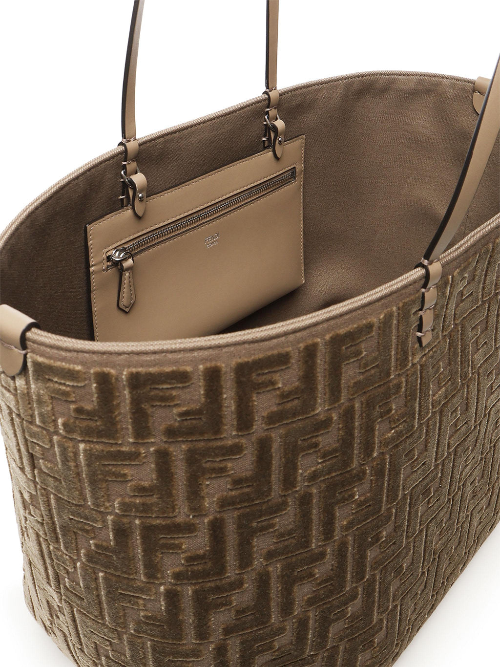 Оригінальна Tote Bag Velluto Ff Jacquard Fendi – збільшений вид