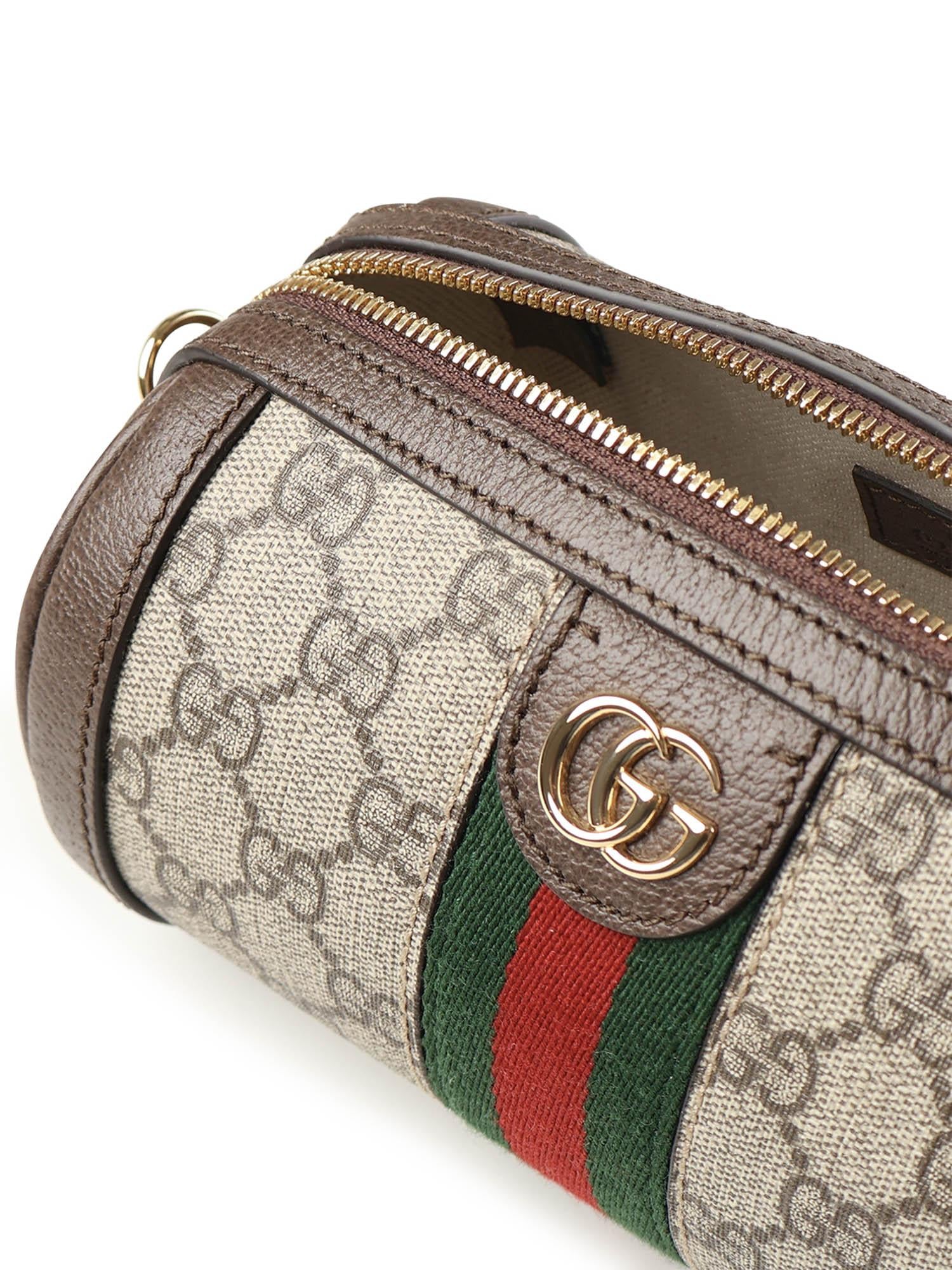 Borsa A Cilindro Ophidia Mini In Tessuto Gg Gucci – Гарантія оригінальності – збільшений вид