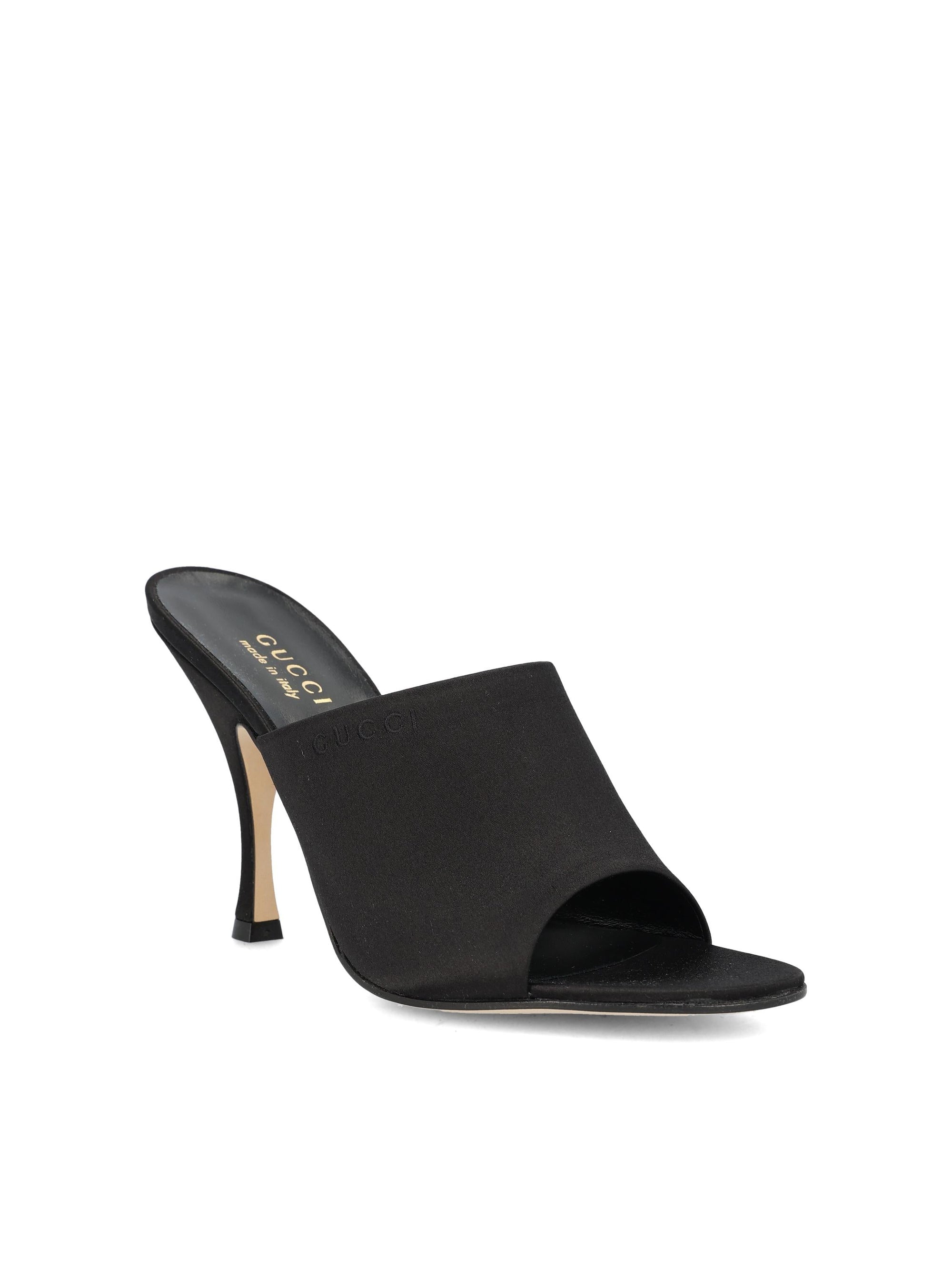 Satin Slider Sandal Gucci оригінал – Купити в Україні – вид ззаду