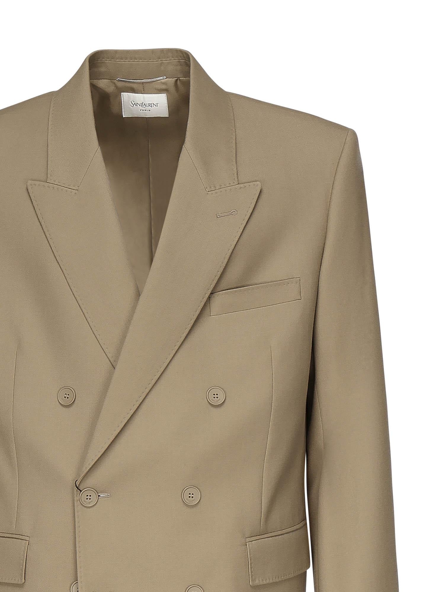 Оригінальна Giacca Doppiopetto In Lana Saint laurent – вид ззаду