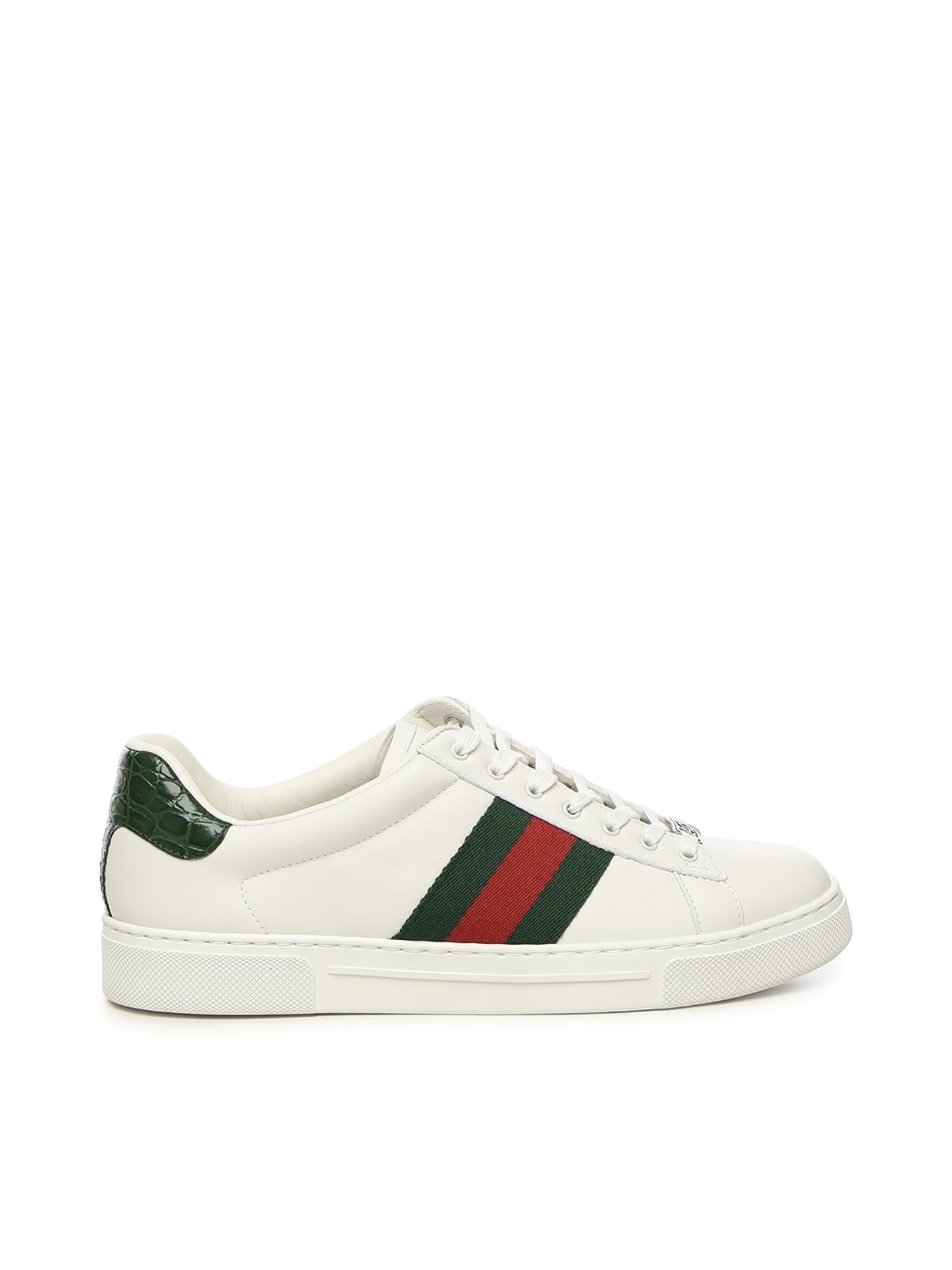 Оригінальна Sneaker Gucci Ace Con Dettaglio Web Gucci – боковий вид