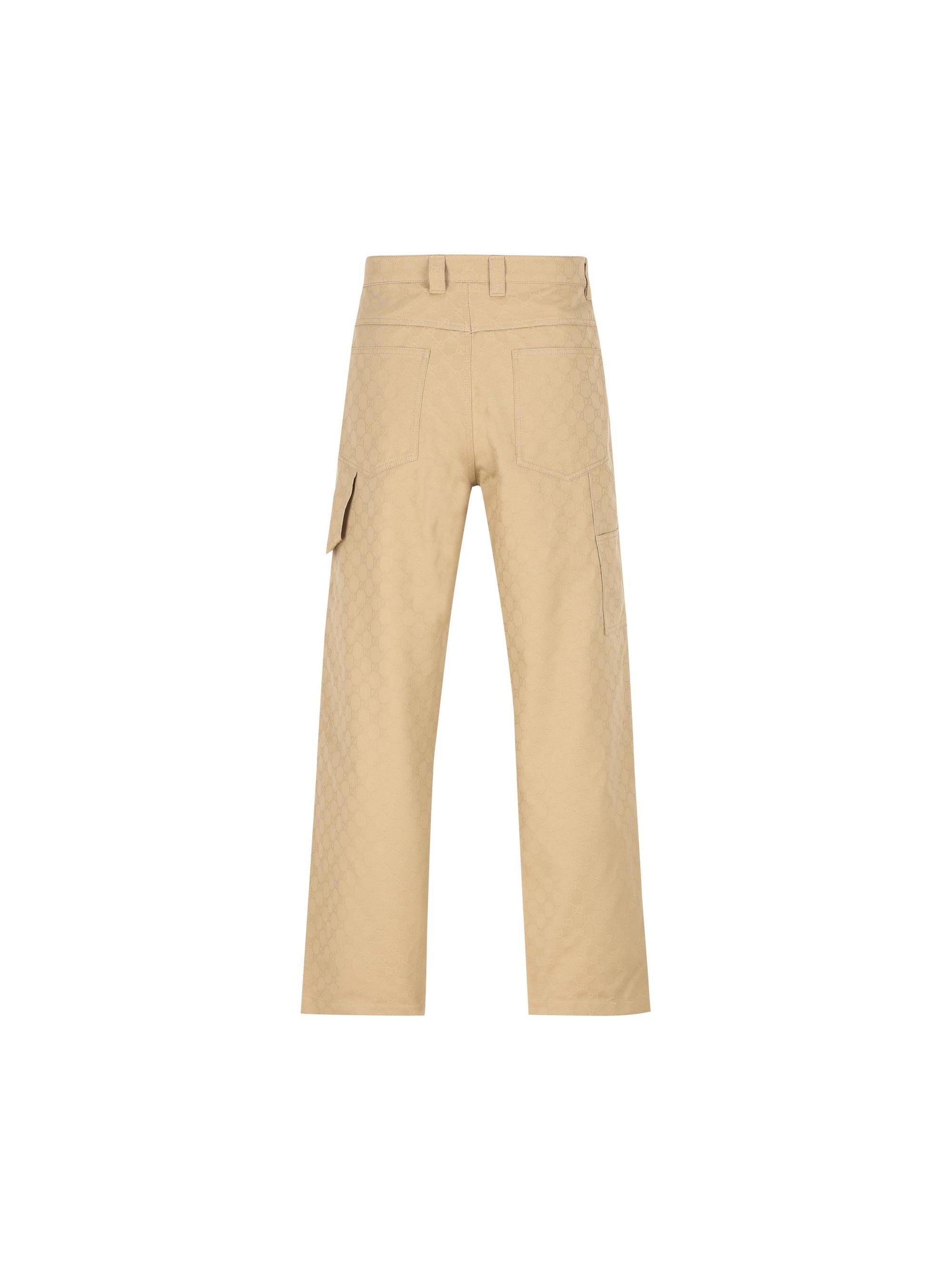 Cotton Gabardine Trousers Gucci оригінал – Купити в Україні – вид ззаду