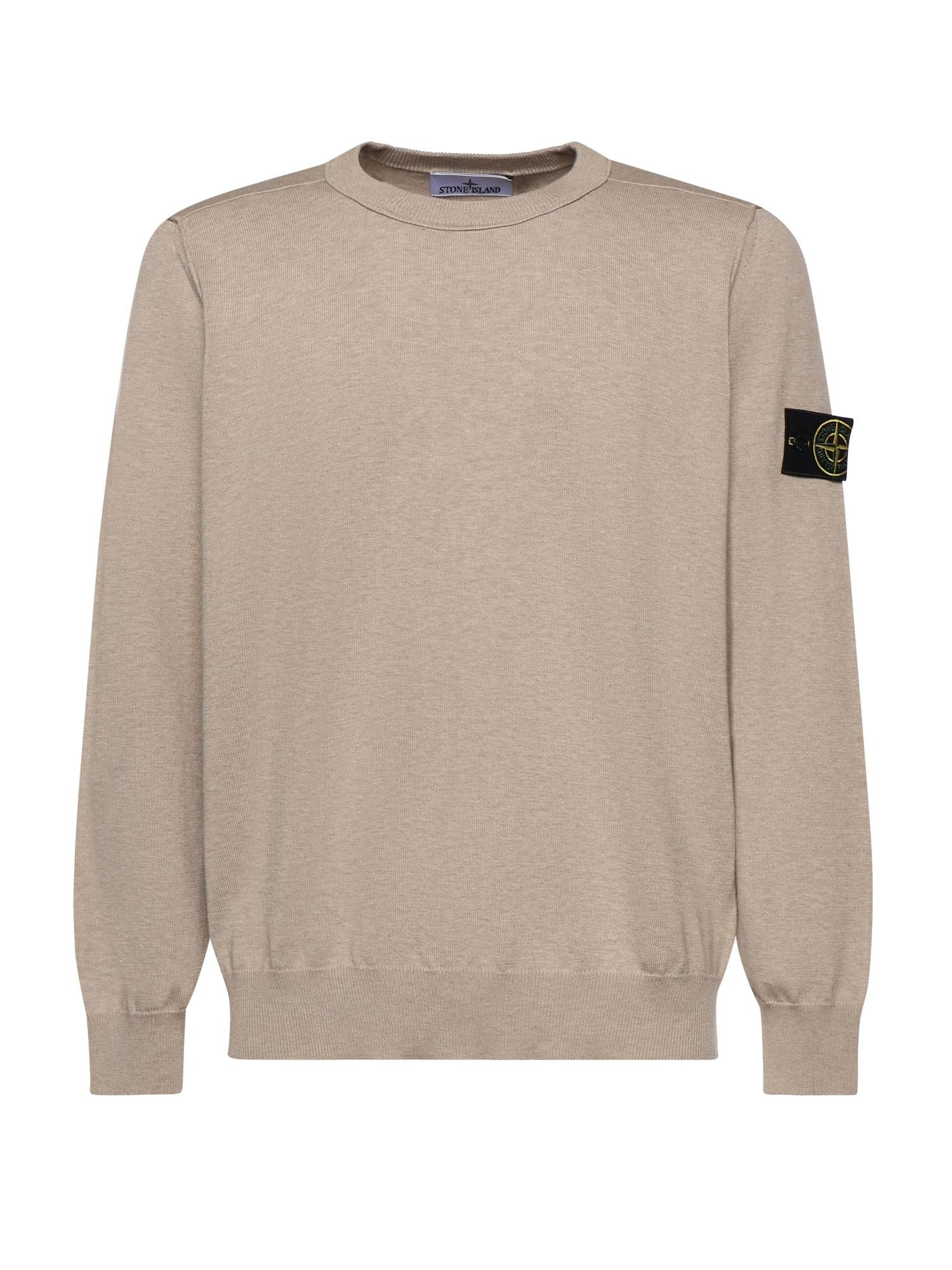 Оригінальна Maglione In Cotone Con Logo Stone island – боковий вид