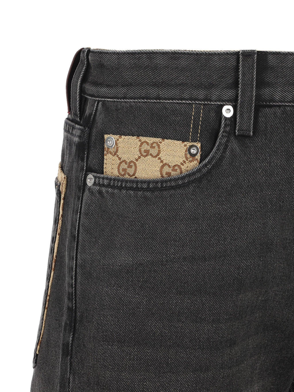 Оригінальна Cotton Denim Trousers Gucci – детальний вид