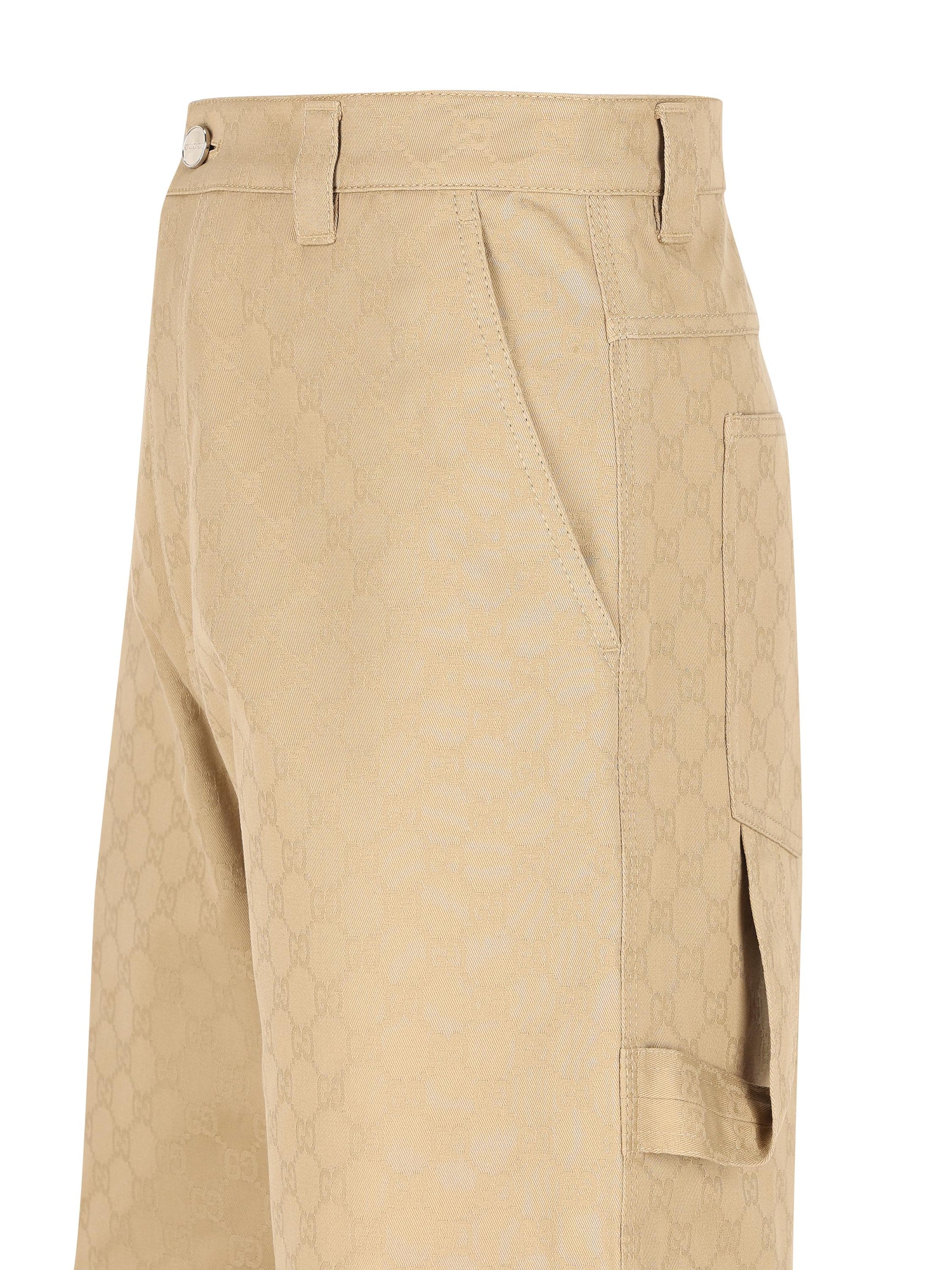 Cotton Gabardine Trousers Gucci оригінал – Купити в Україні – детальний вид