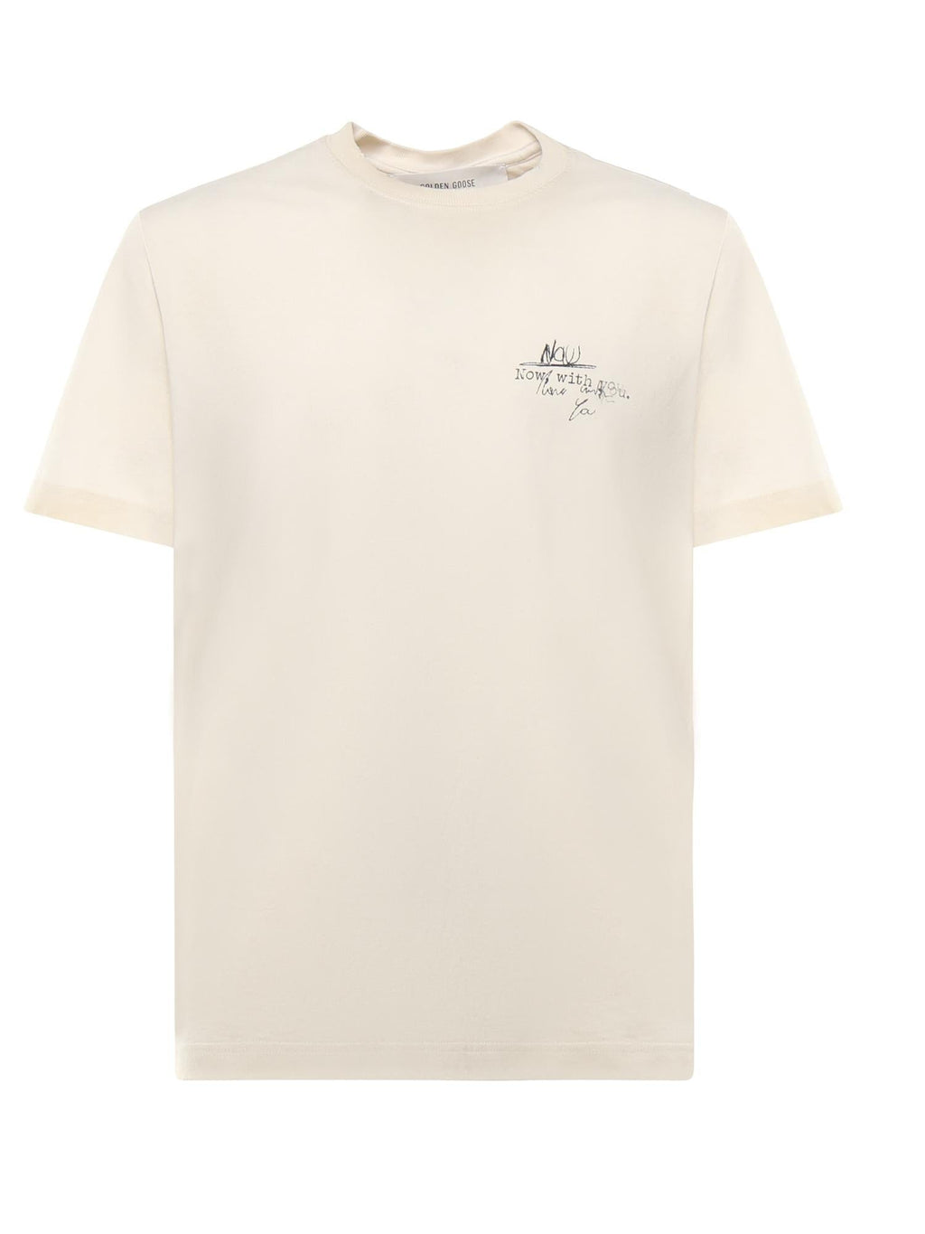 T-Shirt Journeys Con Stampa Golden goose – Гарантія оригінальності – боковий вид