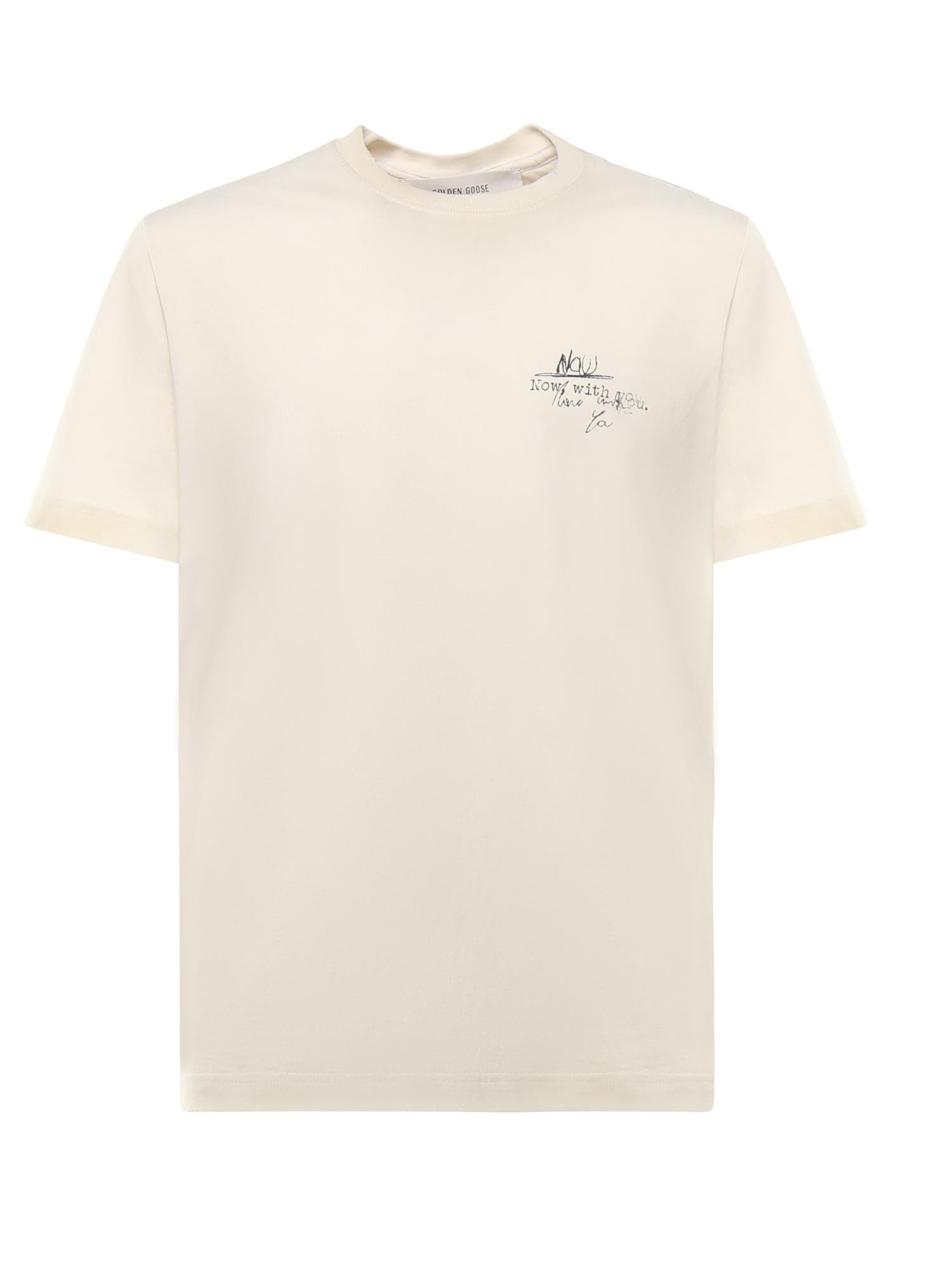 T-Shirt Journeys Con Stampa Golden goose – Гарантія оригінальності – боковий вид