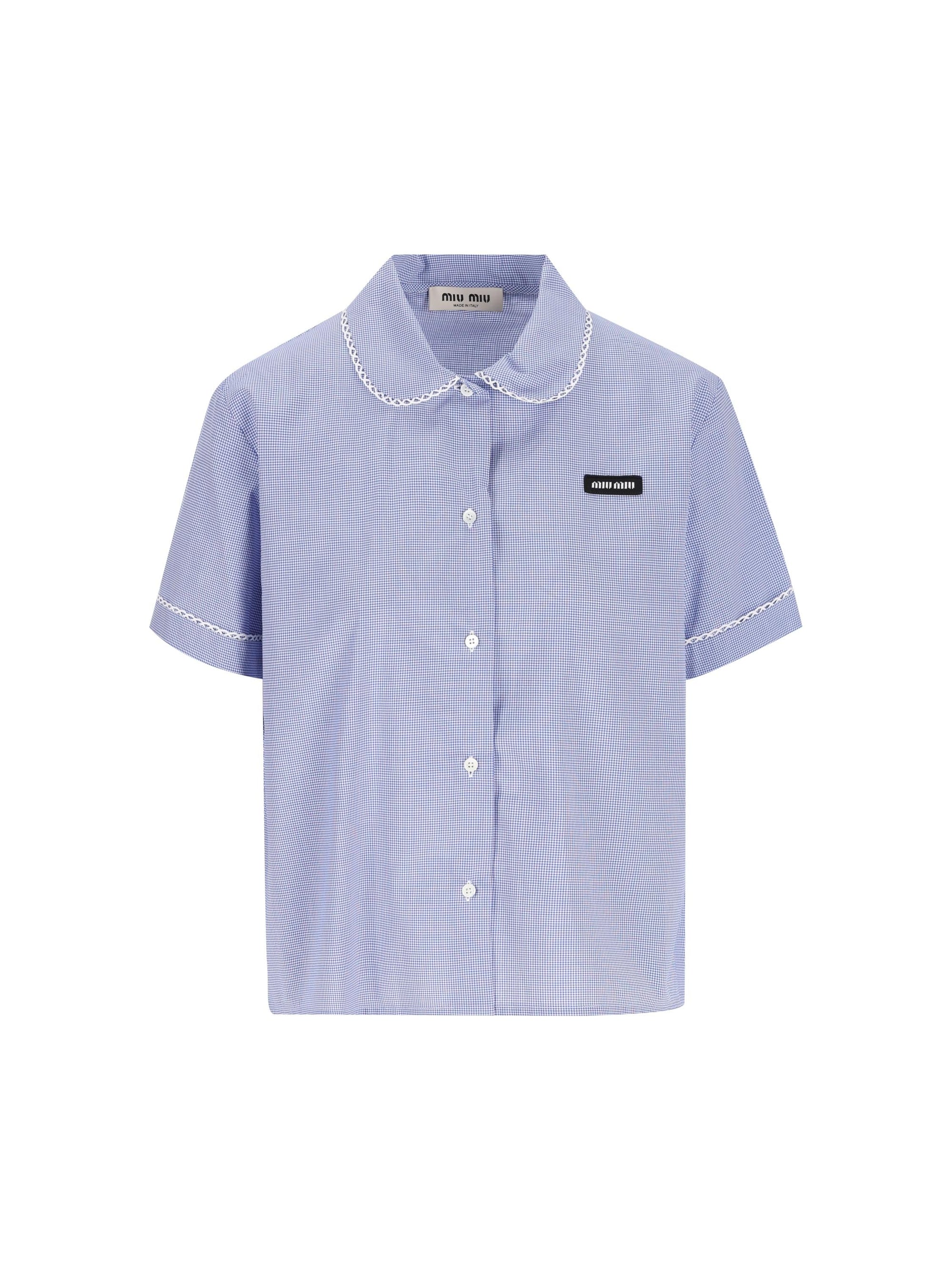 Vichy Shirt Miu miu – Гарантія оригінальності – боковий вид