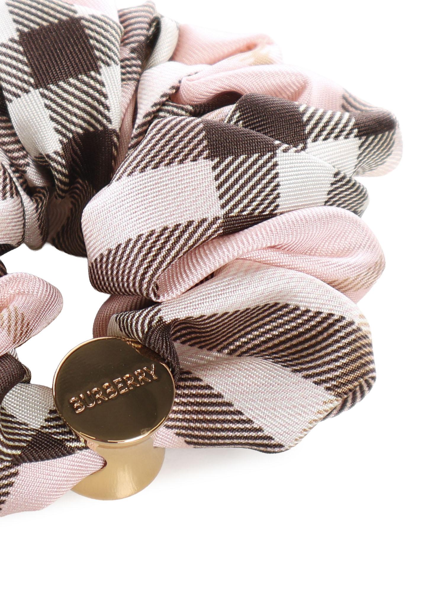 Оригінальна Scrunchie In Seta Check Burberry – детальний вид