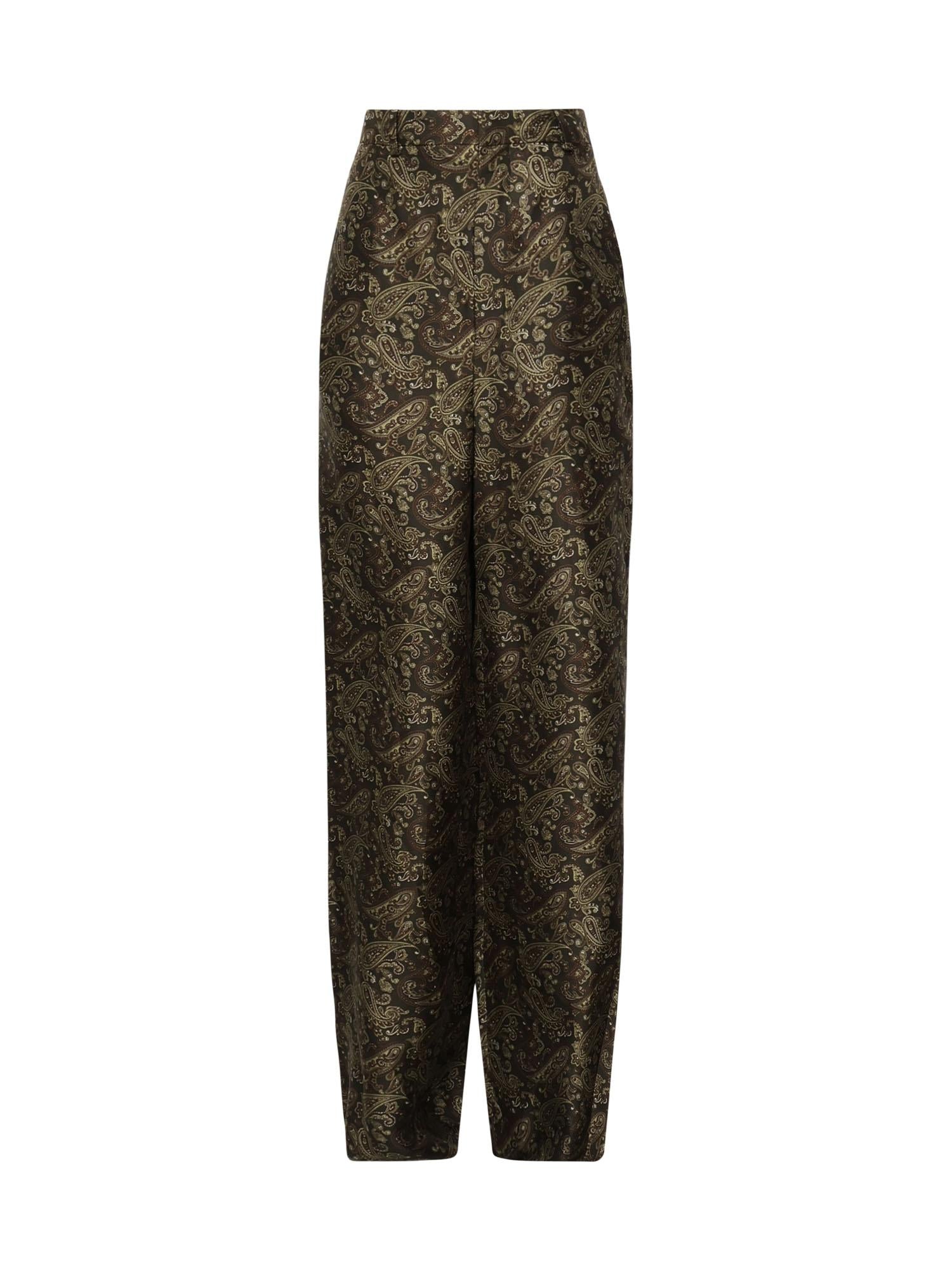 Оригінальна Pantaloni Paisley In Twill DI Seta Saint laurent – боковий вид
