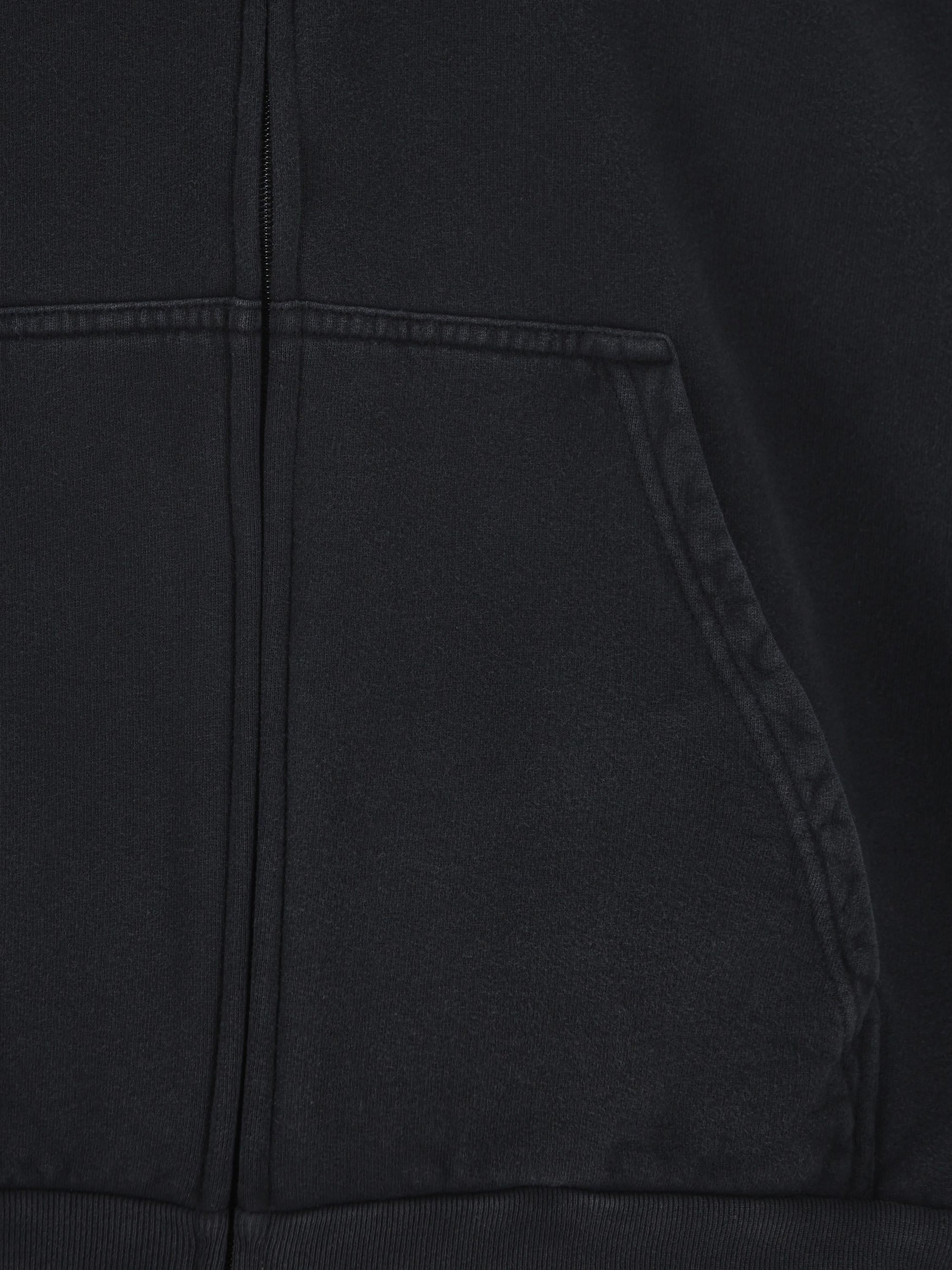 Hoodie With Zip, Stripe Detail, And Patch Balenciaga – Гарантія оригінальності – детальний вид - BALENCIAGA